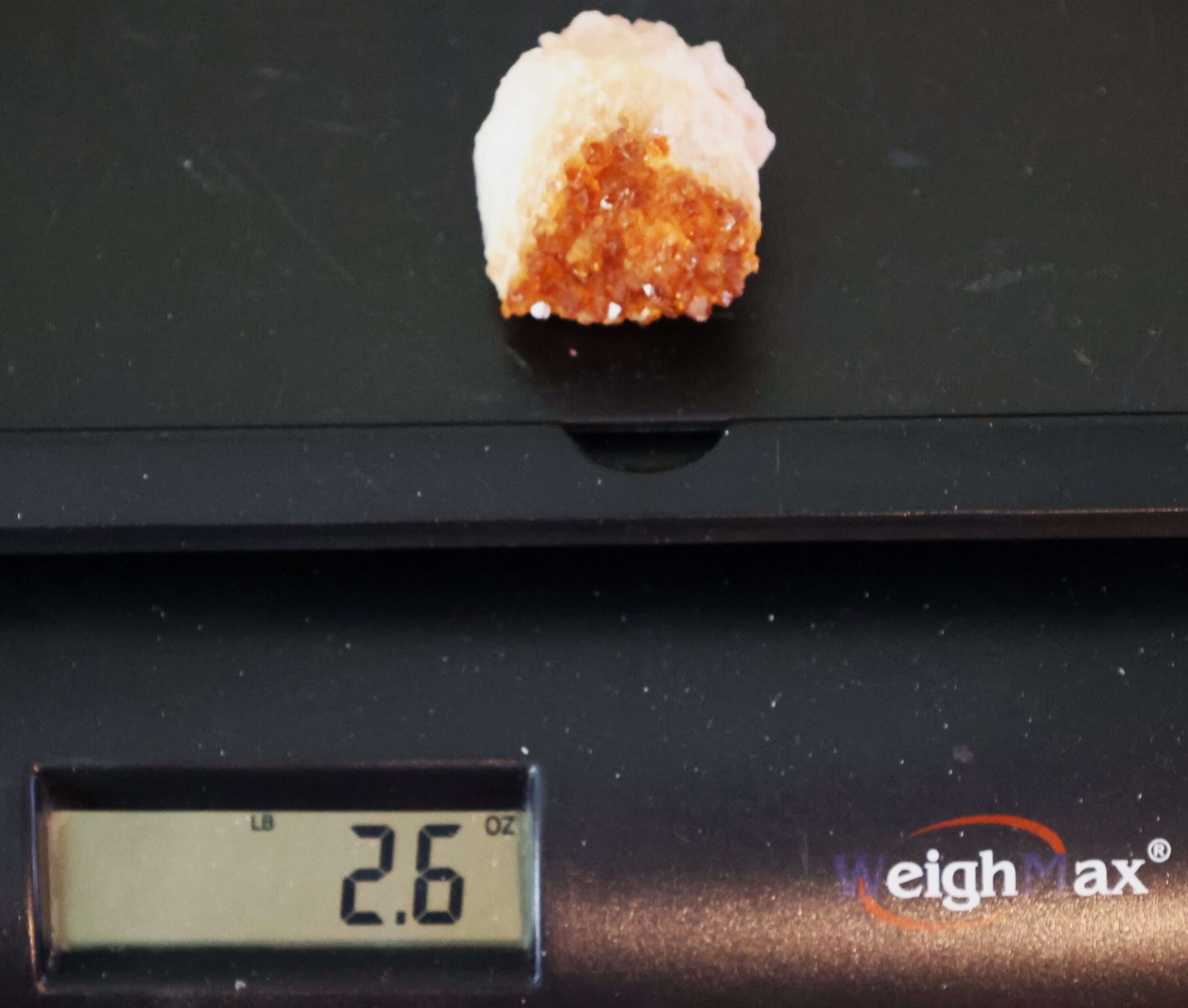 Natural Citrine Crystal Cluster: Authentic Geode for Meditation