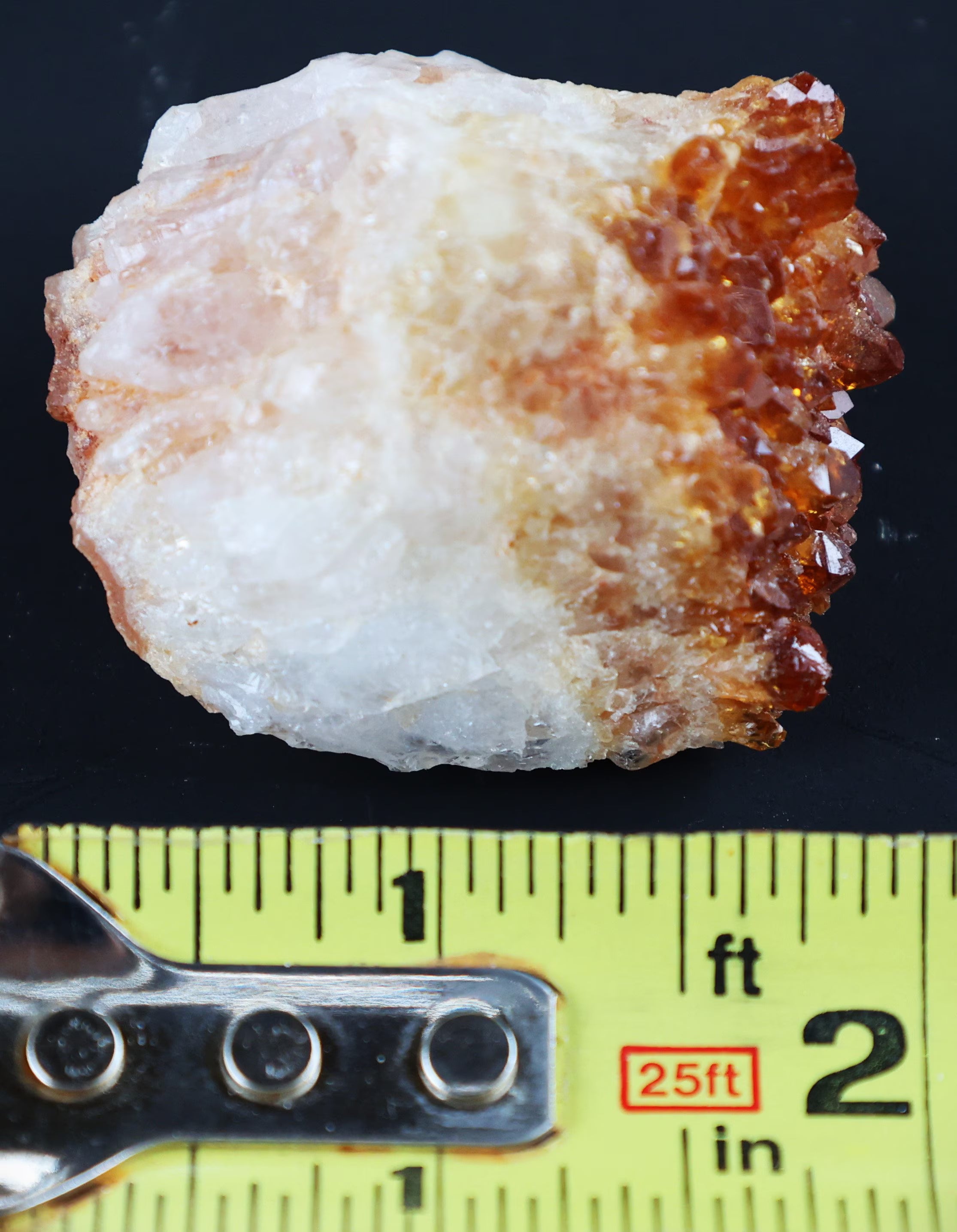 Natural Citrine Crystal Cluster: Authentic Geode for Meditation