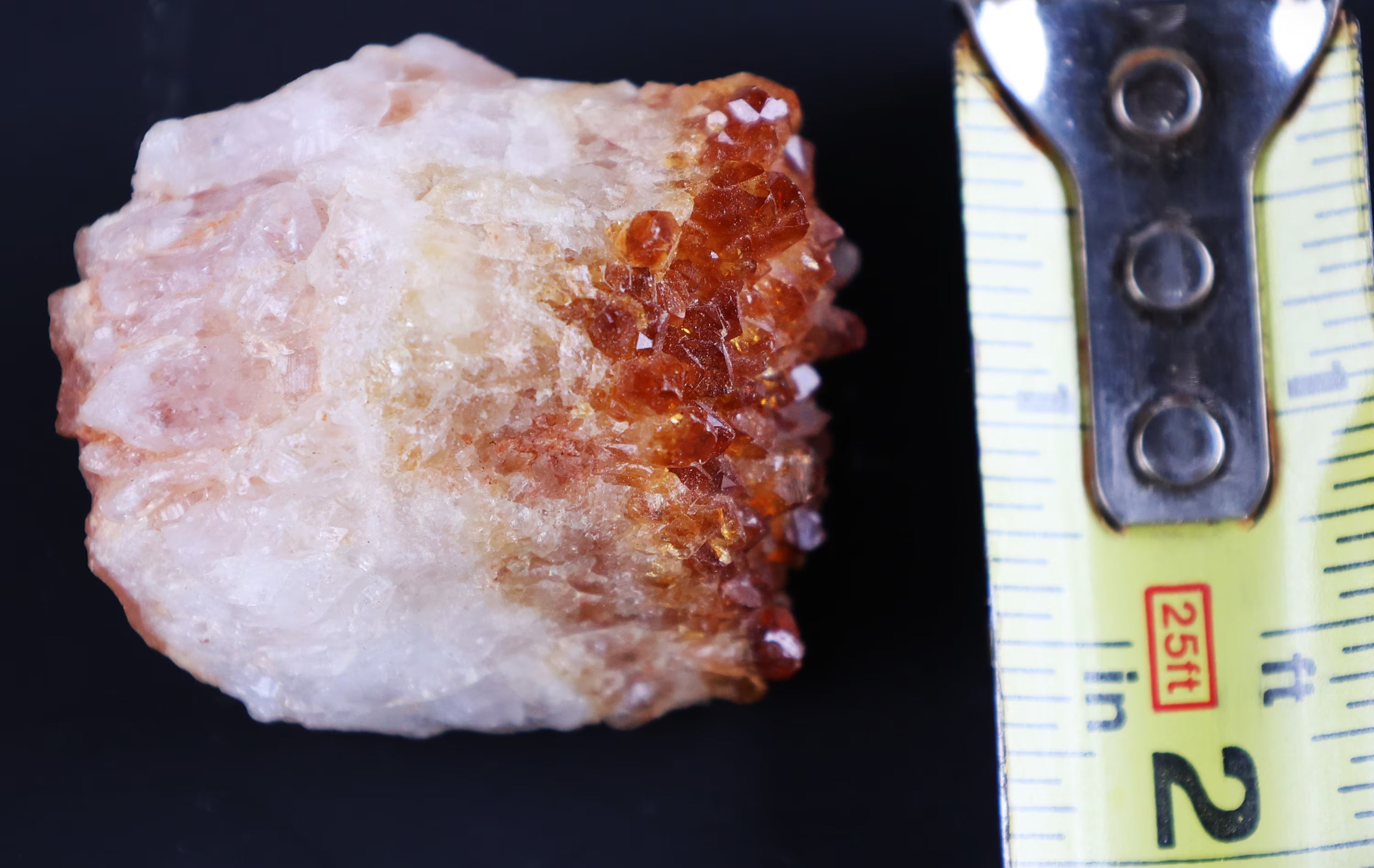 Natural Citrine Crystal Cluster: Authentic Geode for Meditation