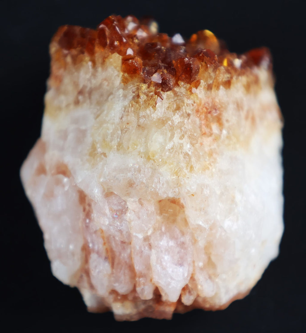 Natural Citrine Crystal Cluster: Authentic Geode for Meditation
