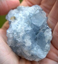 Celestite Geode Cluster – Natural Blue Crystal for Meditation, Energy Healing & Spiritual Calm | Raw Celestite Stone Décor