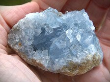Celestite Geode Cluster – Natural Blue Crystal for Meditation, Energy Healing & Spiritual Calm | Raw Celestite Stone Décor