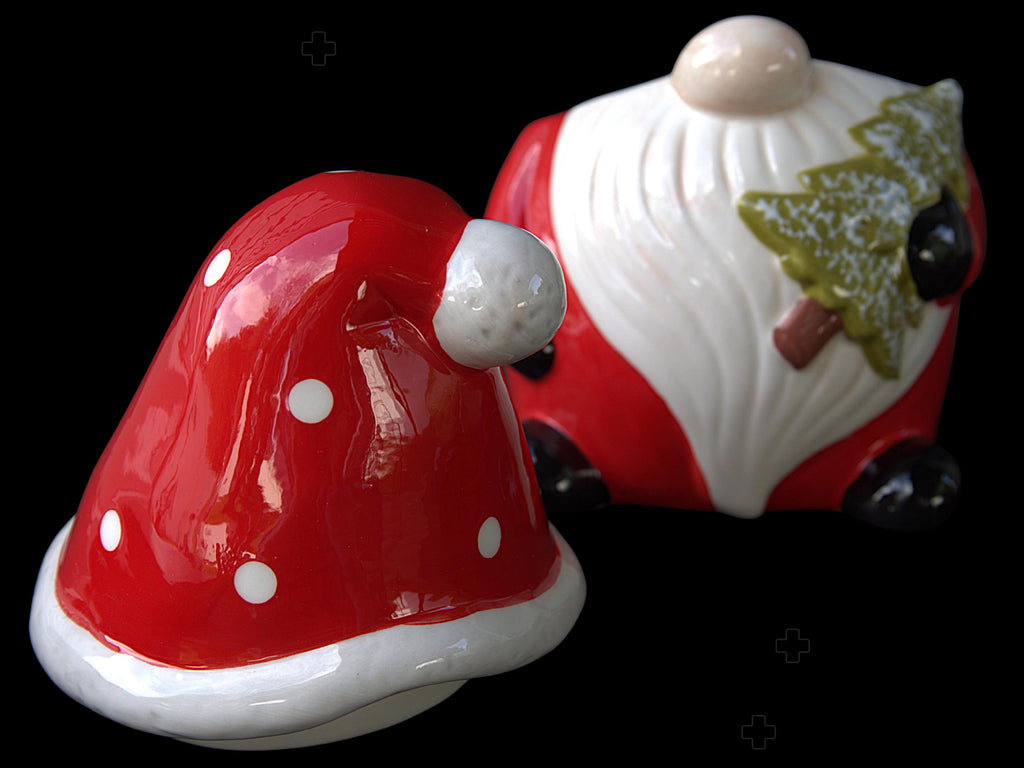 Ceramic Gnome Cookie Jar | Festive Christmas Kitchen Storage | Holiday Cookie Canister | Christmas Gnome Kitchen Decor | Seasonal Gift