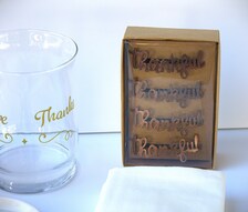 Thanksgiving Gift Basket, Glass Vase, Grateful Candle, Spoon Rest, Napkin Holders (Fall Decor)
