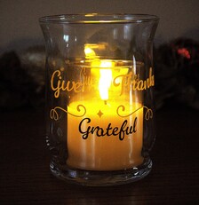 Thanksgiving Gift Basket, Glass Vase, Grateful Candle, Spoon Rest, Napkin Holders (Fall Decor)