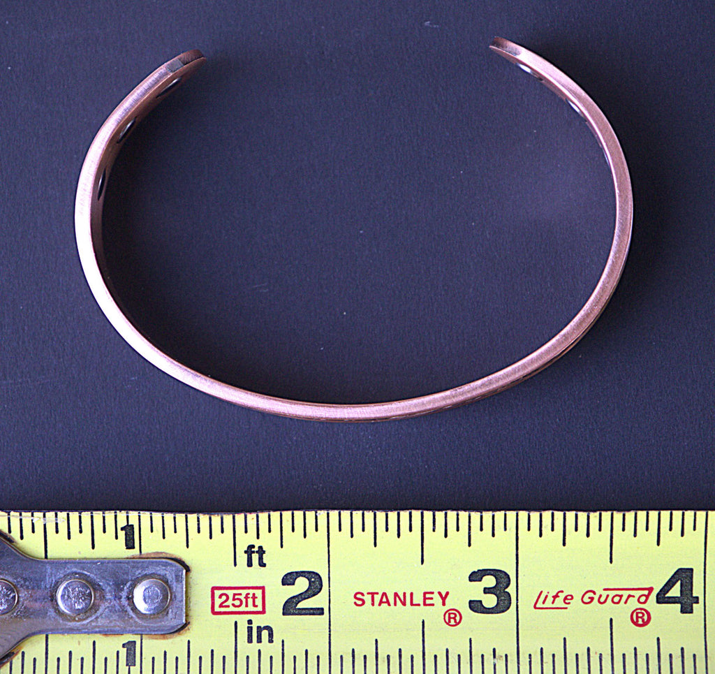 Handcrafted Antique Copper Celtic Trinity Knot Magnetic Bracelet | Arthritis Pain Relief Cuff