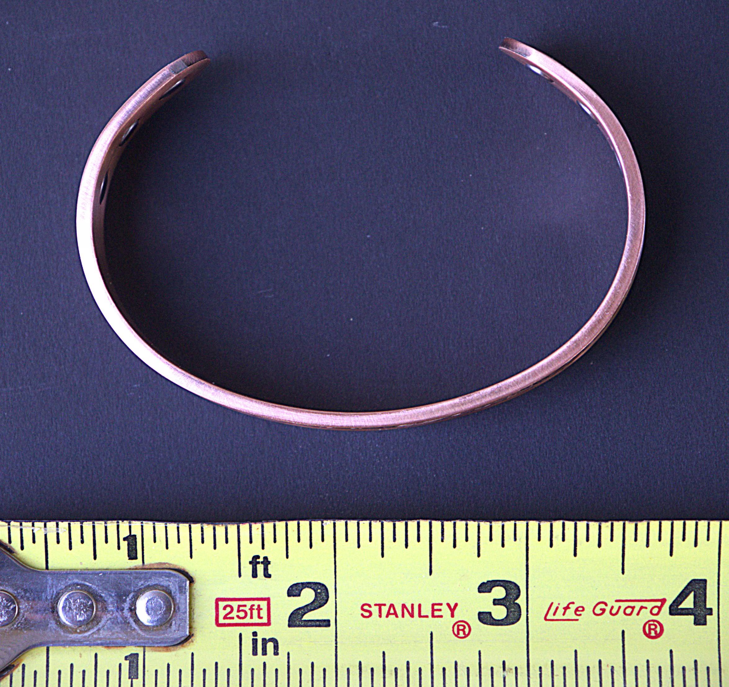 Handcrafted Antique Copper Celtic Trinity Knot Magnetic Bracelet | Arthritis Pain Relief Cuff