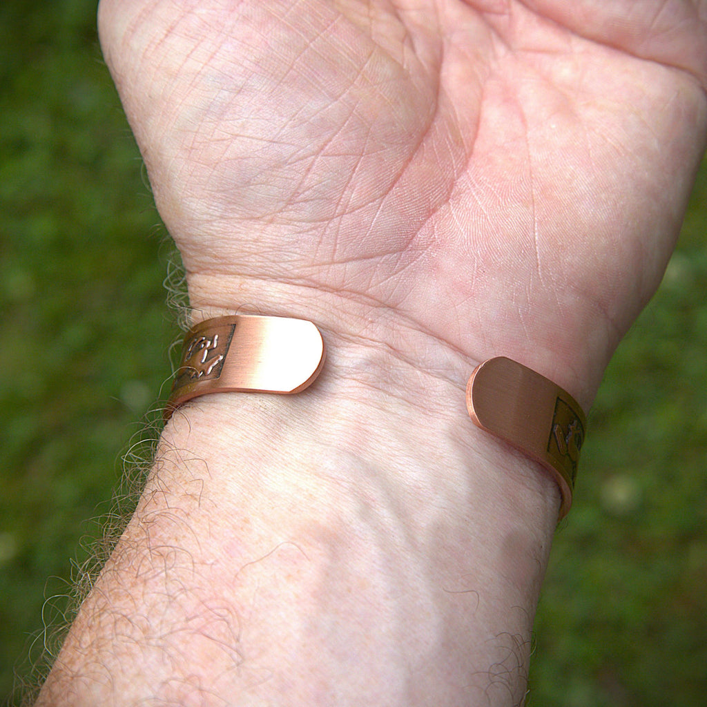 Copper Running Horse Cuff Bracelet | Western Equestrian Magnetic Jewelry