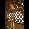 Handcrafted Animated Dragon Bamboo Wind Chime, Rustic Fantasy Garden Decor