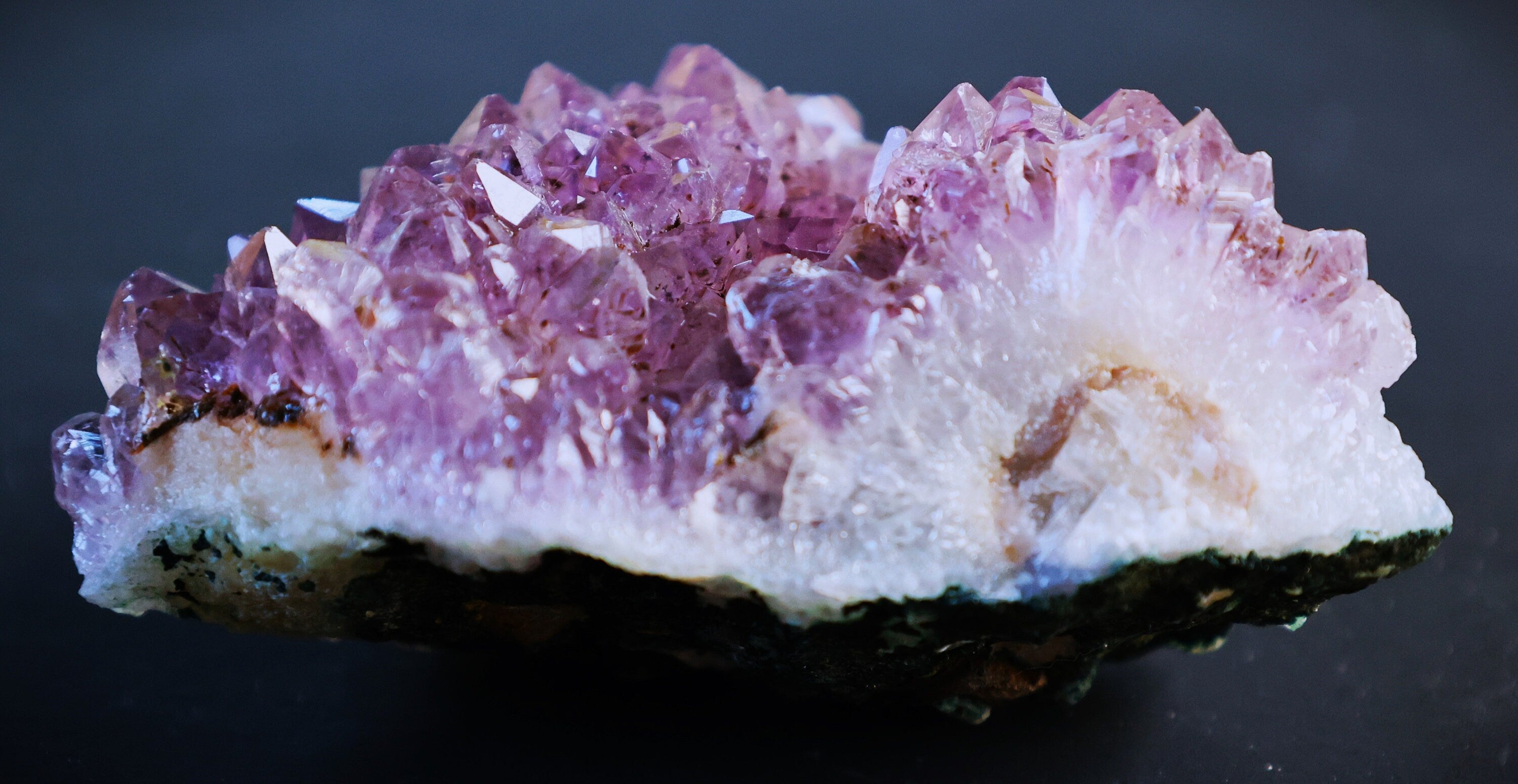 Amethyst Geode Cluster: Raw Crystal Healing Stone, Spiritual Decor