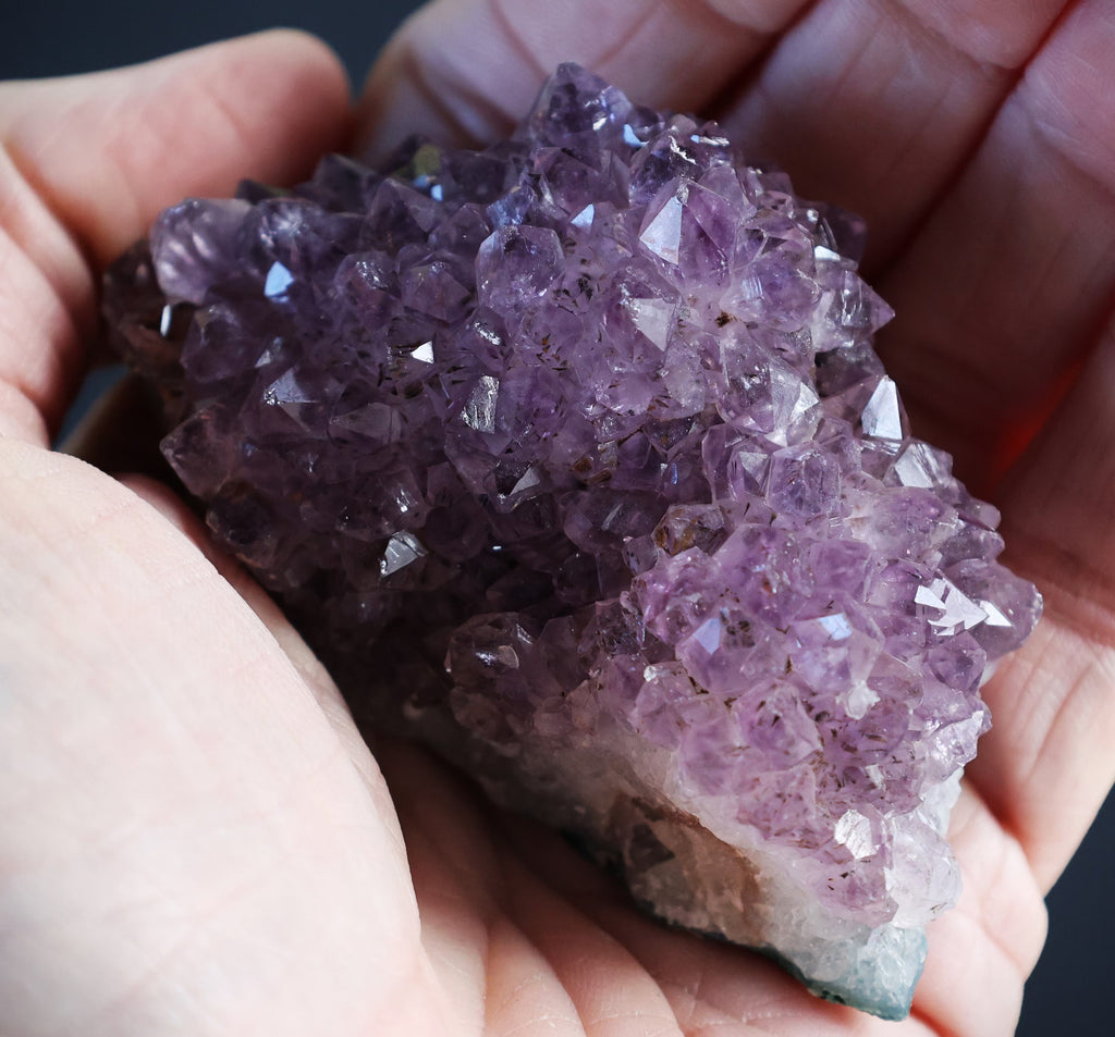 Amethyst Geode Cluster: Raw Crystal Healing Stone, Spiritual Decor