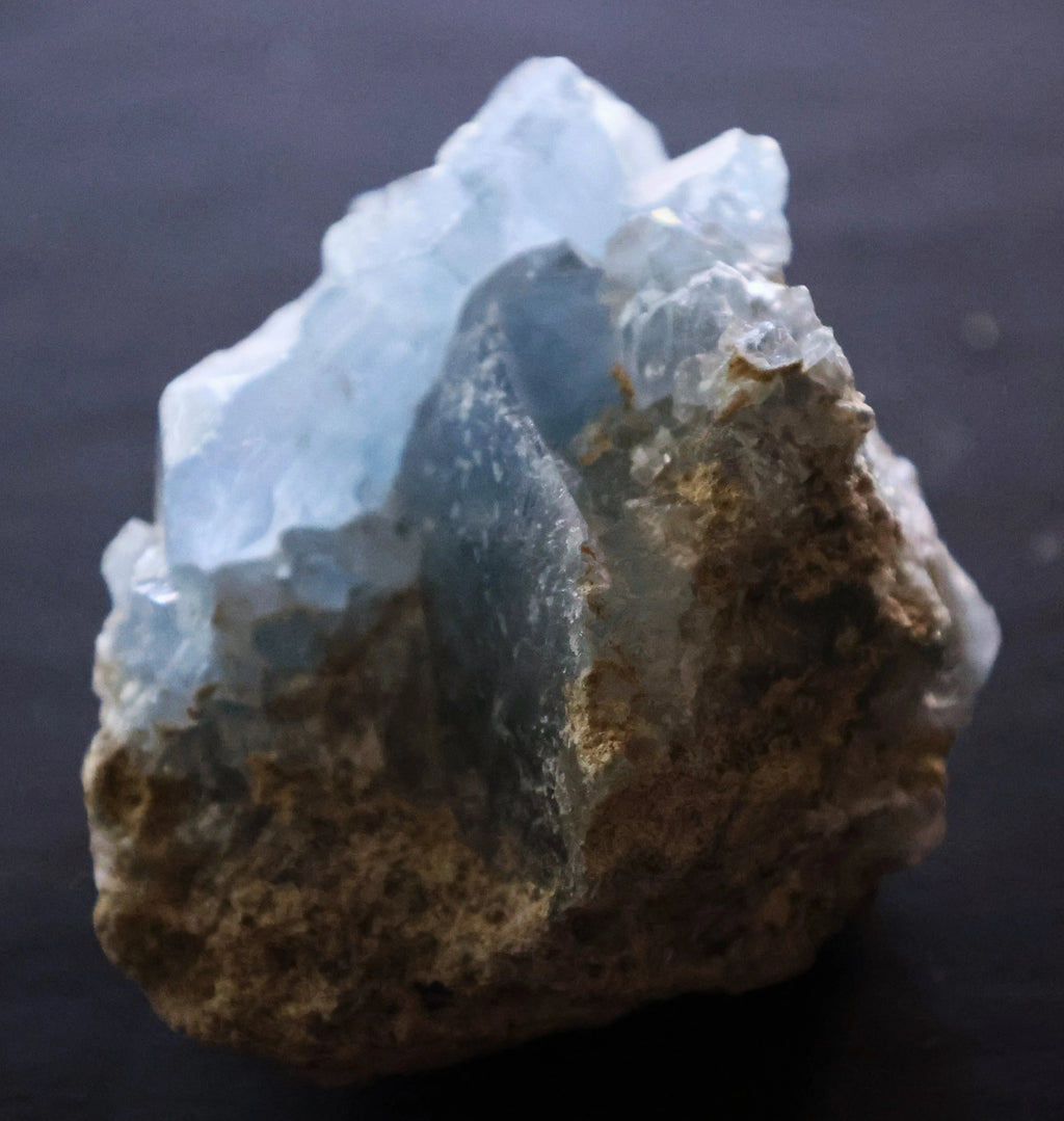 Celestite Geode Cluster: Raw Crystal for Meditation & Energy Healing
