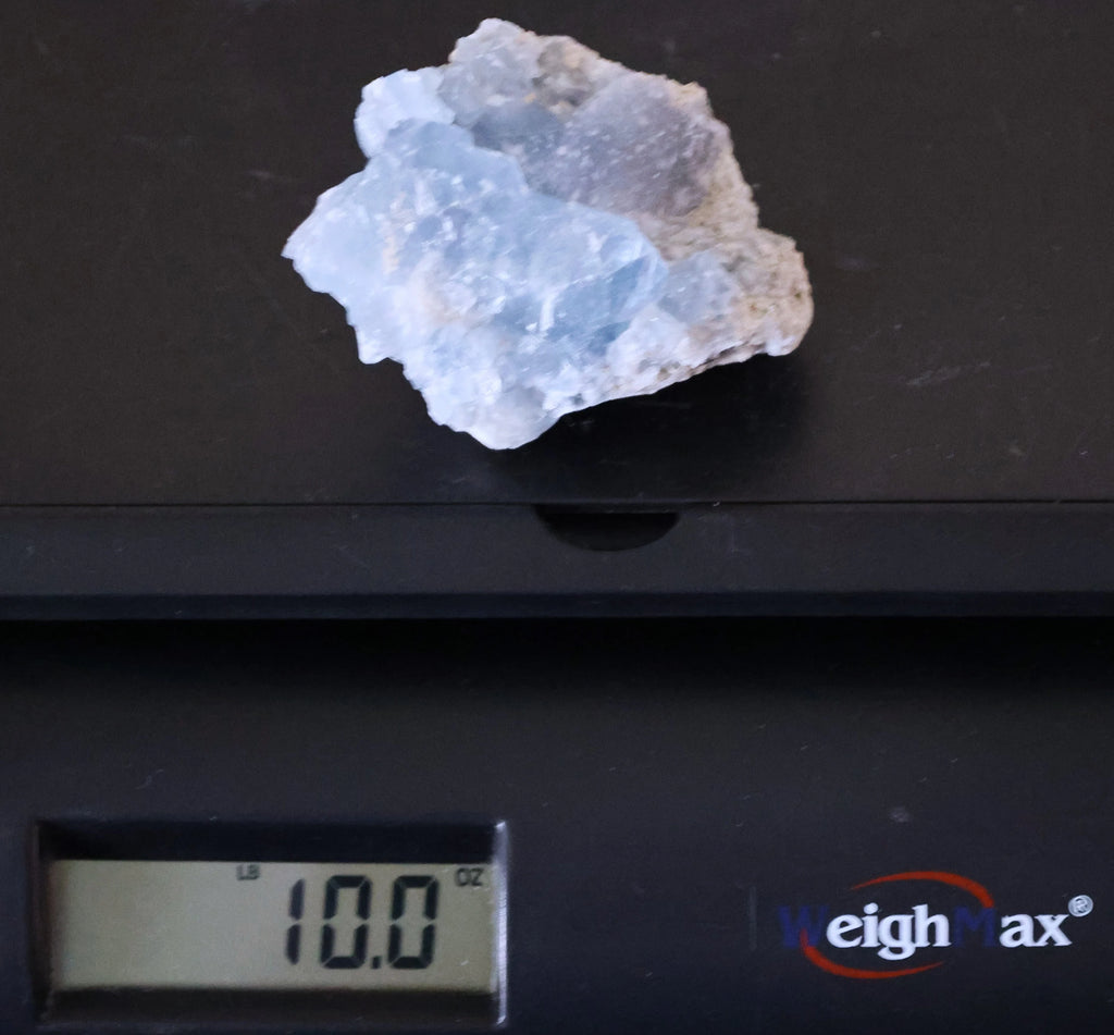 Celestite Geode Cluster: Raw Crystal for Meditation & Energy Healing
