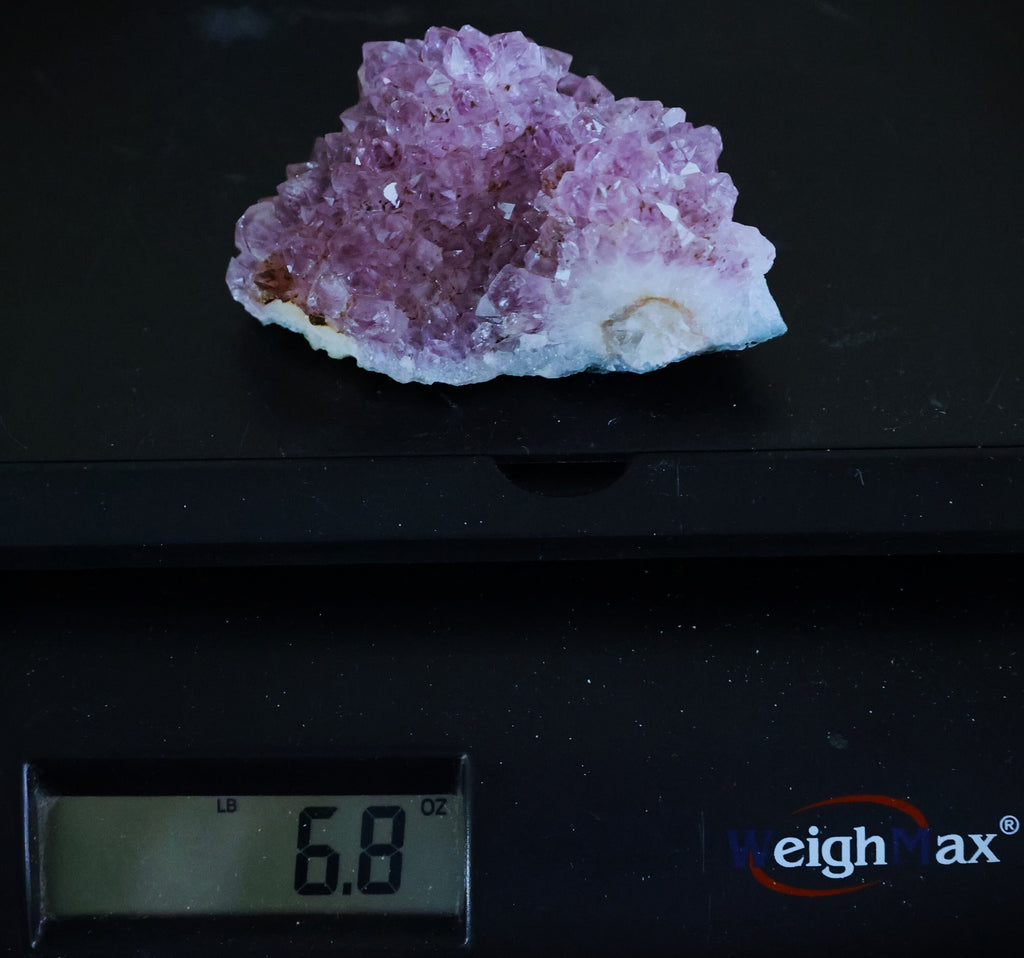 Amethyst Geode Cluster: Raw Crystal Healing Stone, Spiritual Decor