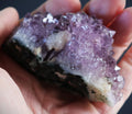 Amethyst Geode Cluster: Raw Crystal Healing Stone, Spiritual Decor