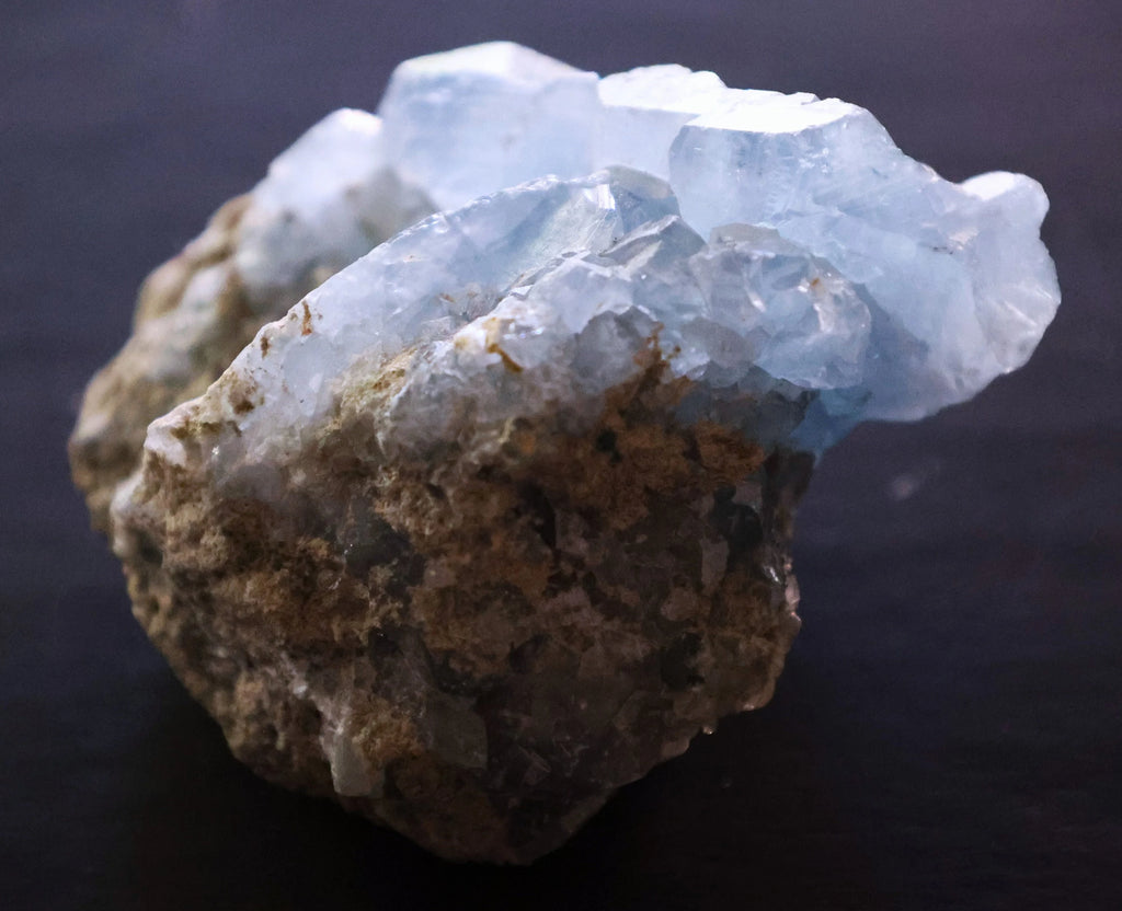 Celestite Geode Cluster: Raw Crystal for Meditation & Energy Healing