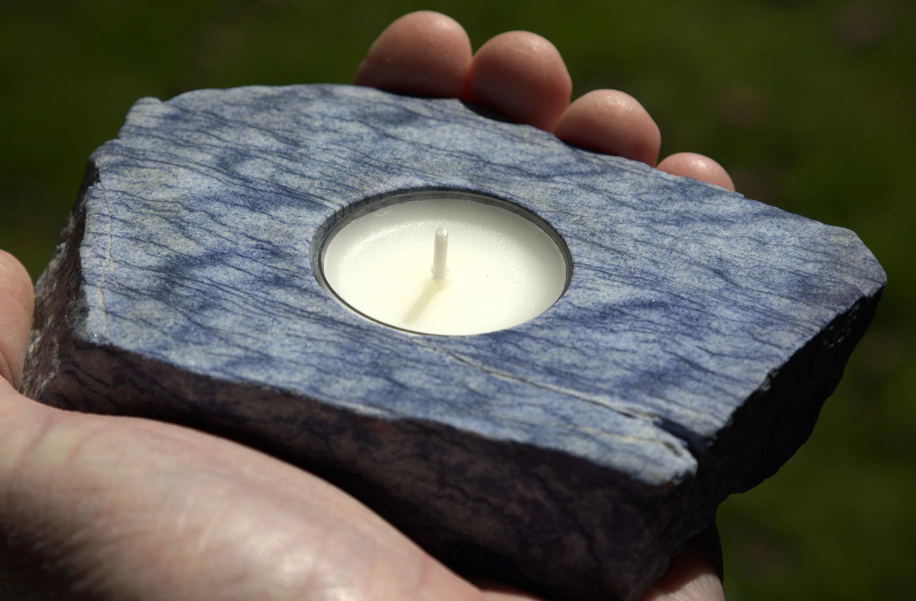 Natural Raw Blue AVENTURINE Slab, Blue AVENTURINE Crystal Tealight Candle Holder, Healing Metaphysical AVENTURINE Crystal, Free Shipping.