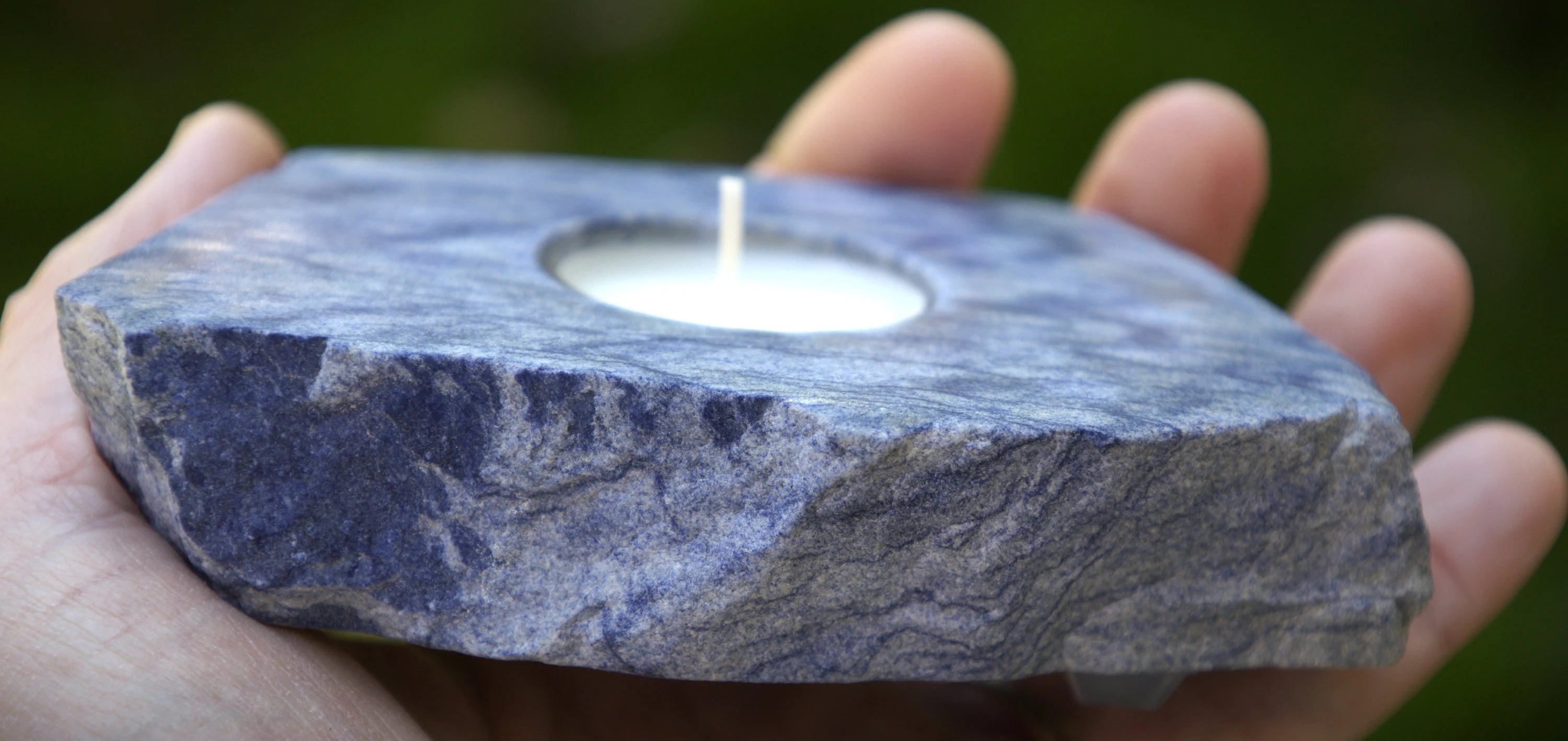 Natural Raw Blue AVENTURINE Slab, Blue AVENTURINE Crystal Tealight Candle Holder, Healing Metaphysical AVENTURINE Crystal, Free Shipping.