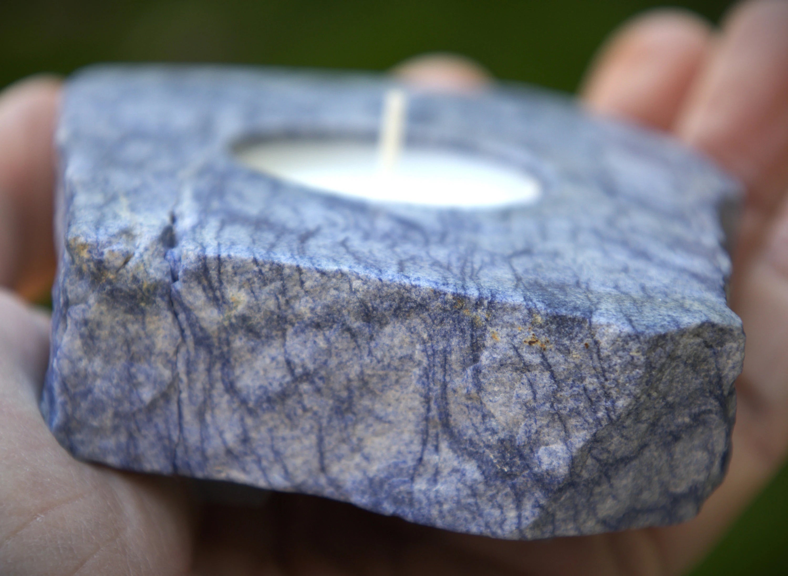 Natural Raw Blue AVENTURINE Slab, Blue AVENTURINE Crystal Tealight Candle Holder, Healing Metaphysical AVENTURINE Crystal, Free Shipping.