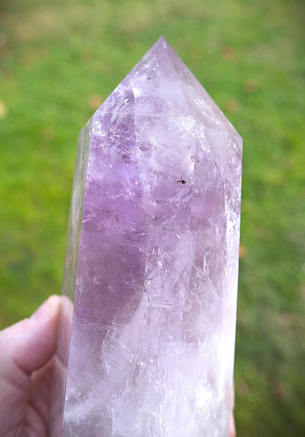 Amethyst Crystal Point for Spiritual Growth, Amethyst Point for Reiki Healing, Amethyst Crystal Point for Home Decor.