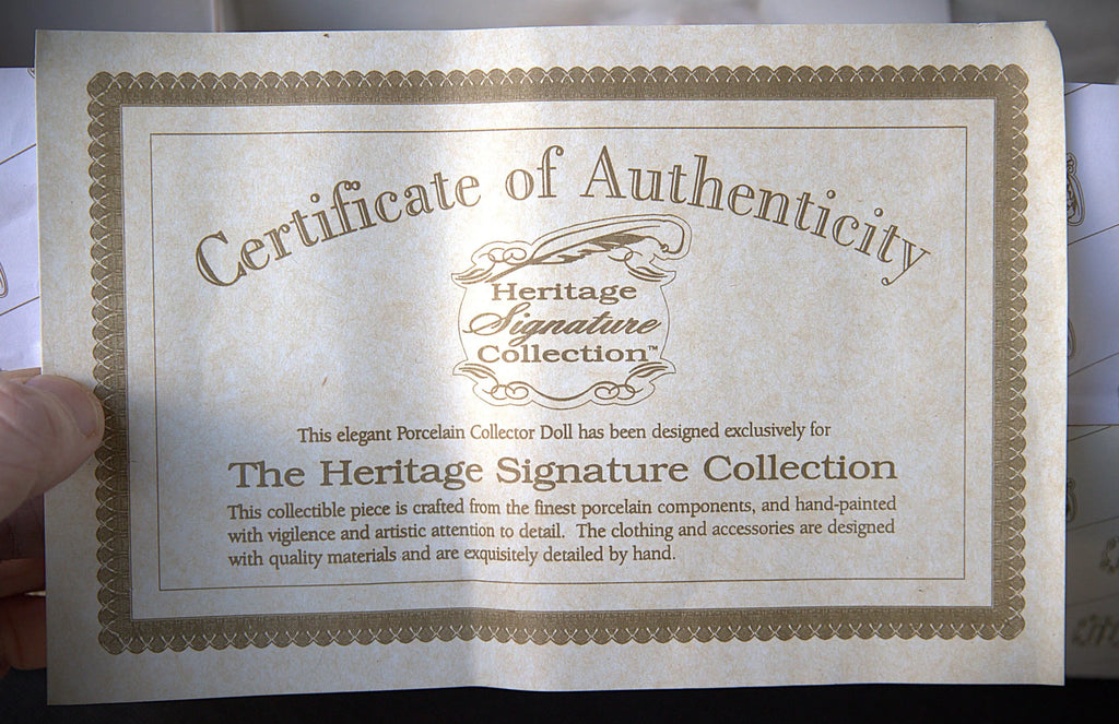 Vintage Porcelain Ballerina Doll NIB | Heritage Signature Collection Collectible Ballet Doll | New in Box Heirloom Gift
