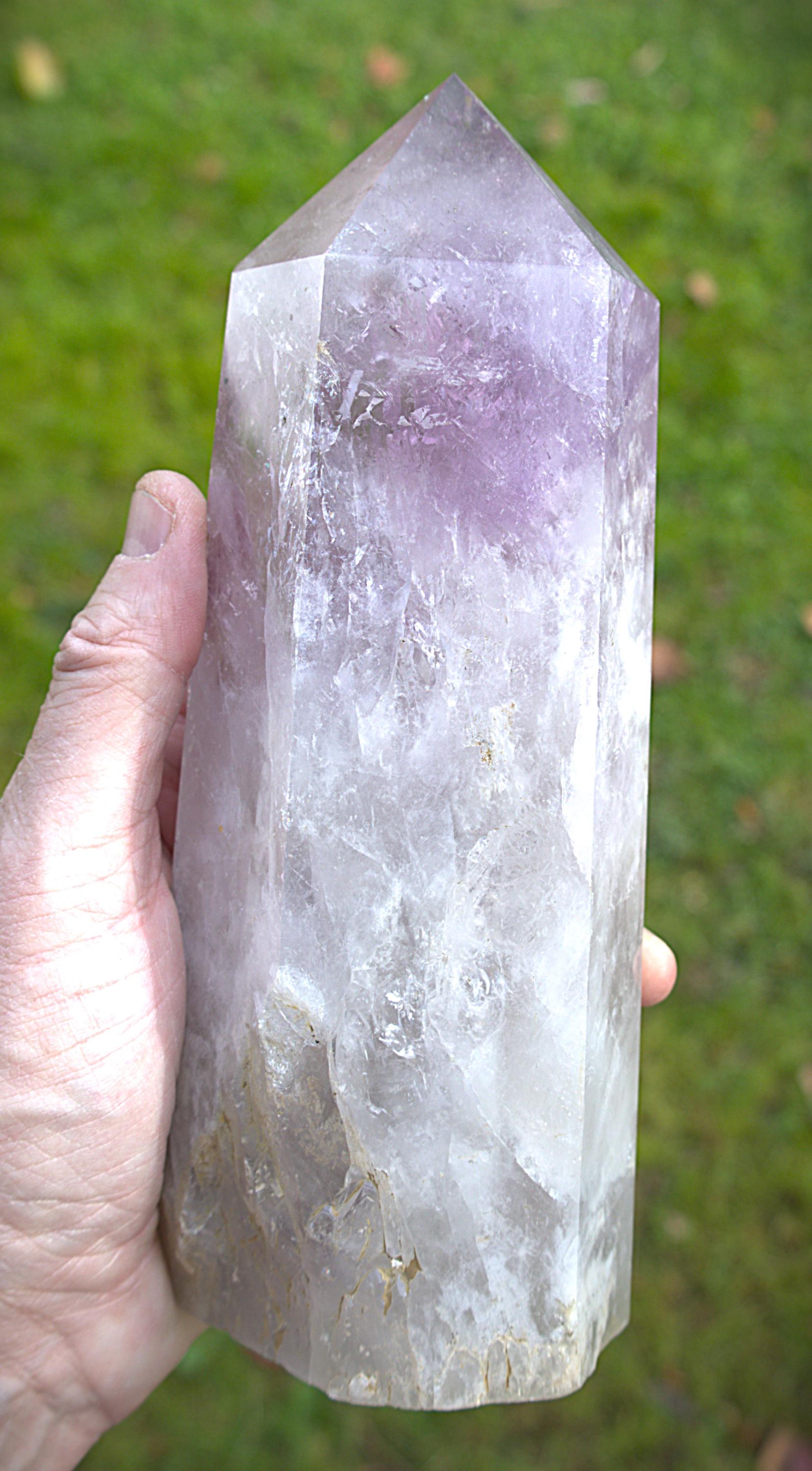 Amethyst Crystal Point for Spiritual Growth, Amethyst Point for Reiki Healing, Amethyst Crystal Point for Home Decor.