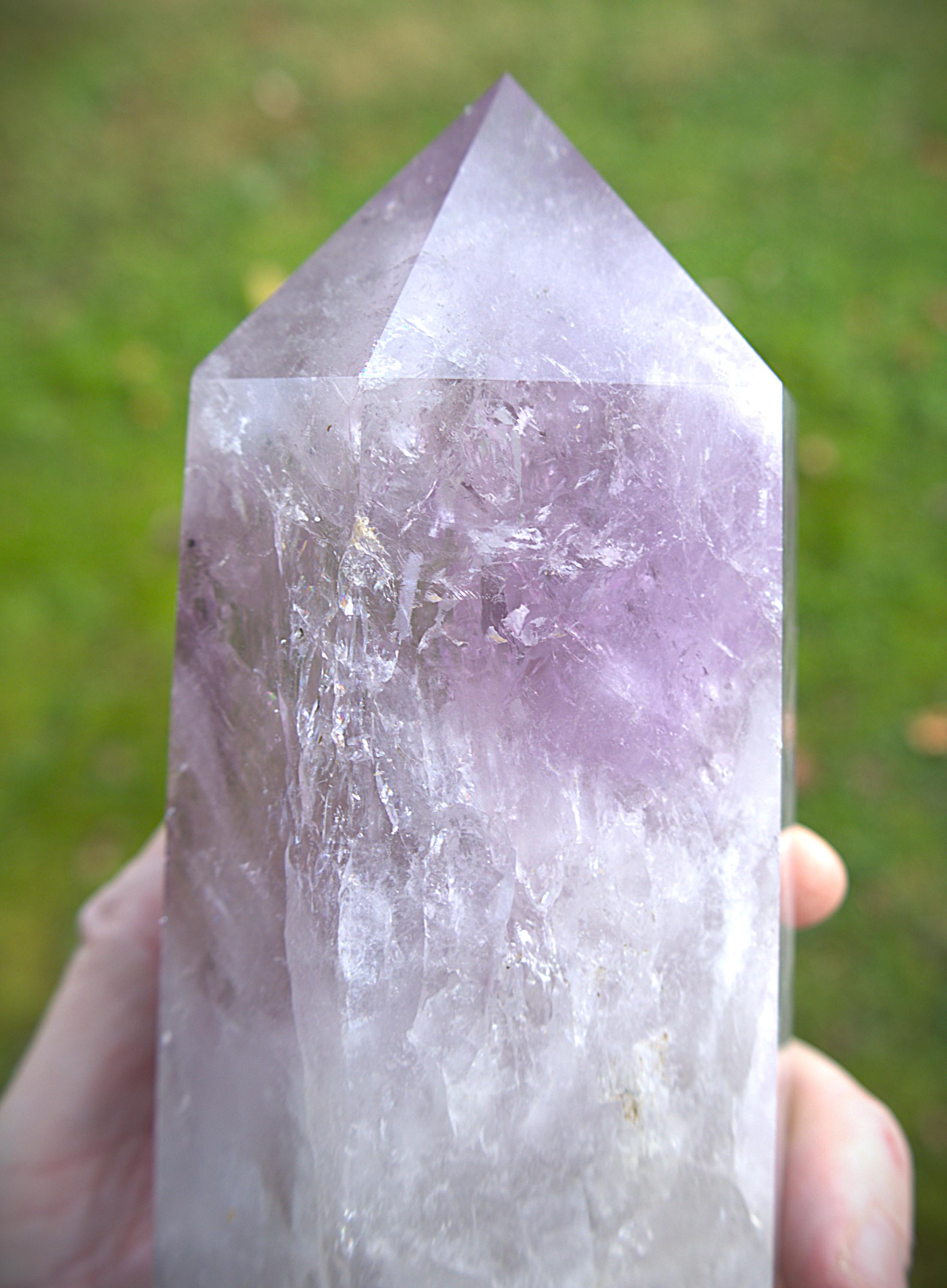 Amethyst Crystal Point for Spiritual Growth, Amethyst Point for Reiki Healing, Amethyst Crystal Point for Home Decor.
