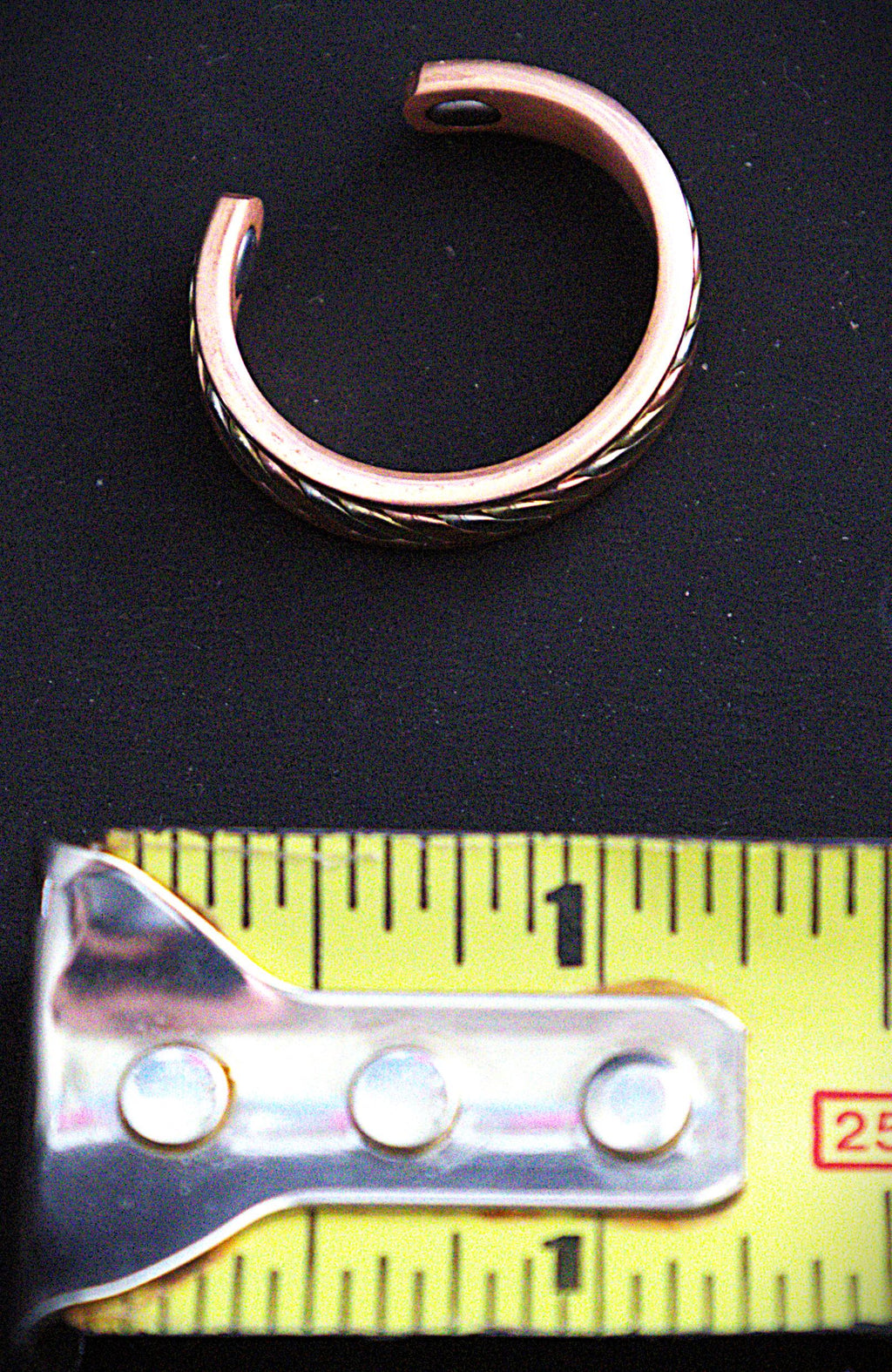 Adjustable Magnetic Copper Brass Twist Ring: Healing Jewelry