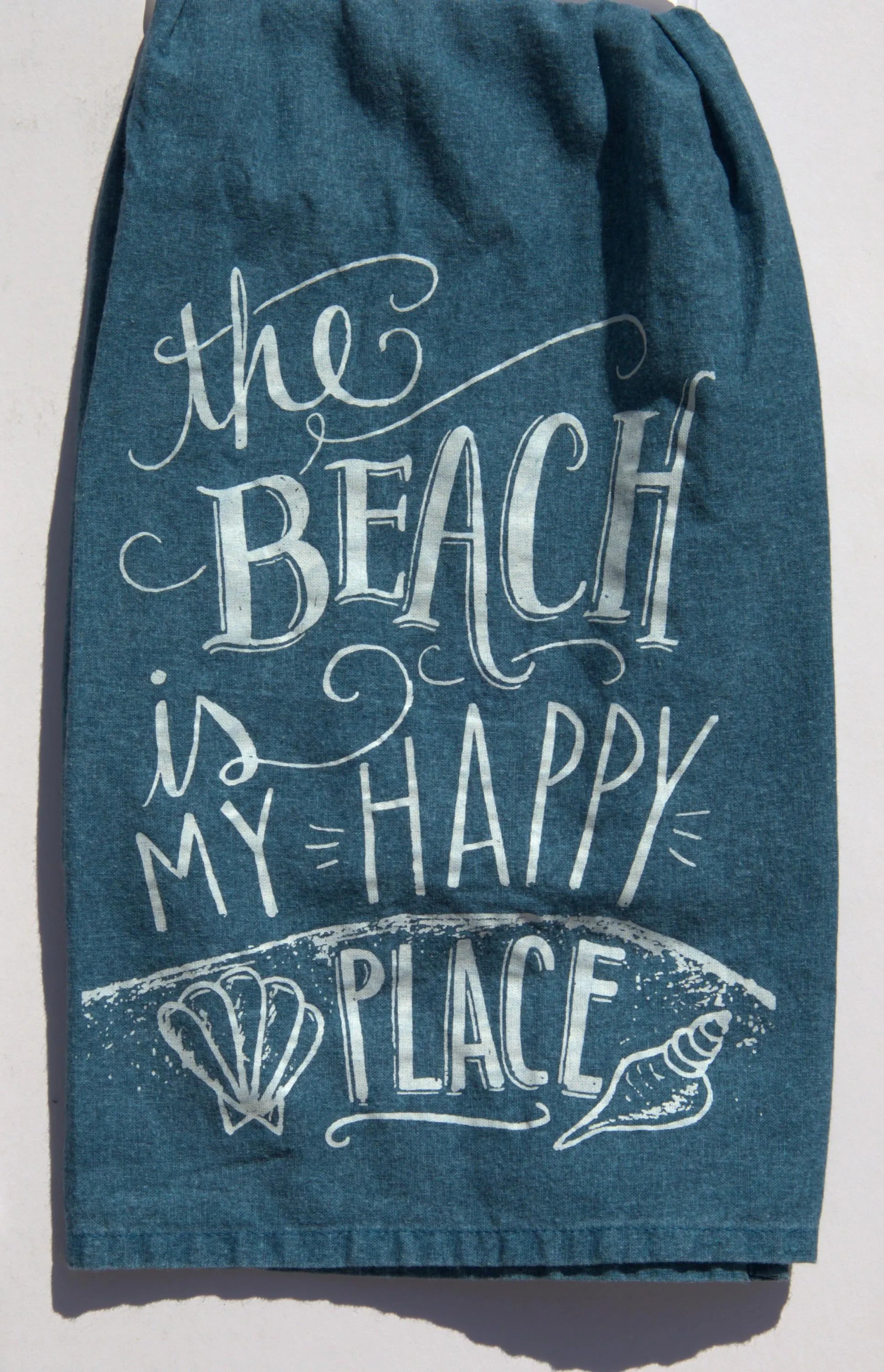 Beach Kitchen Tea Towels: Coastal Nautical Home Decor Set.
