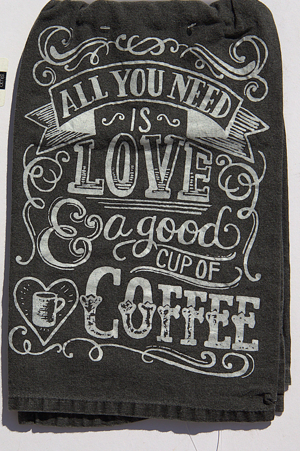 Funny Coffee Tea Towel: Farmhouse Kitchen Decor, Coffee Lover Gift Set.