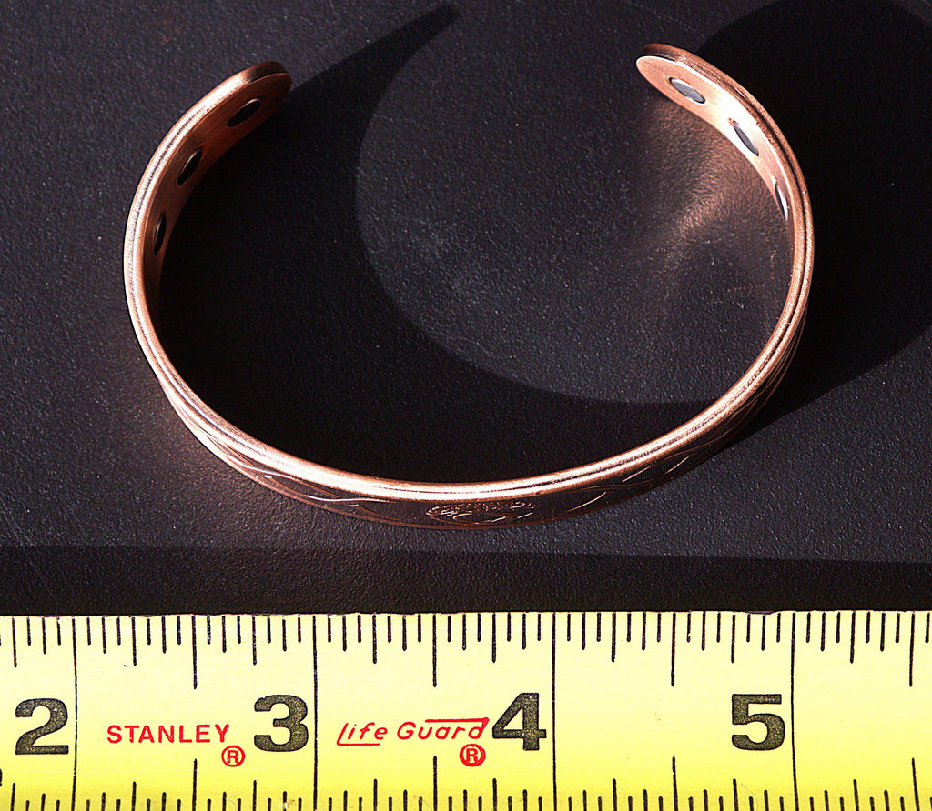 Magnetic Copper Tree of Life Bracelet - Boho Healing Cuff