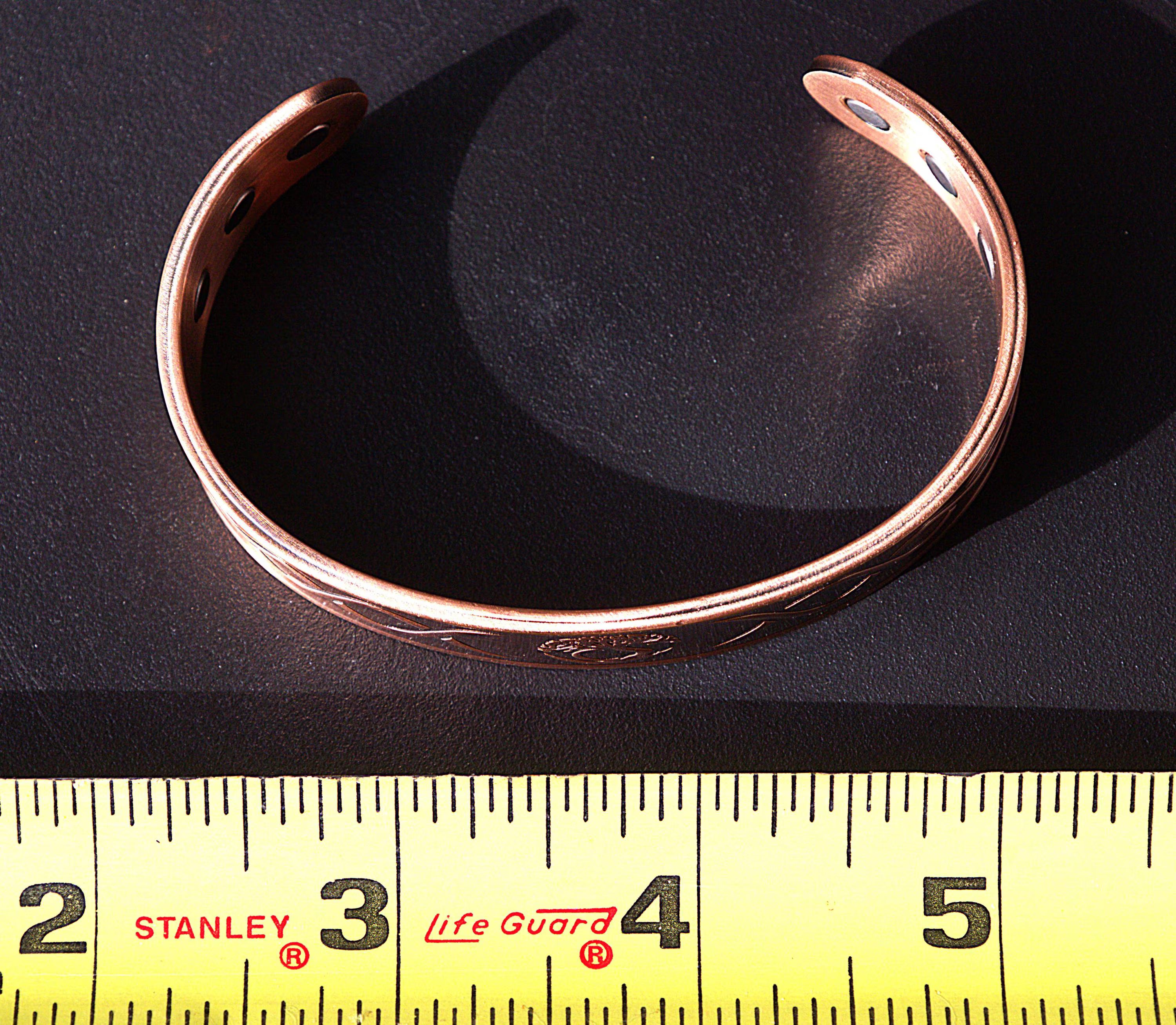 Magnetic Copper Tree of Life Bracelet - Boho Healing Cuff