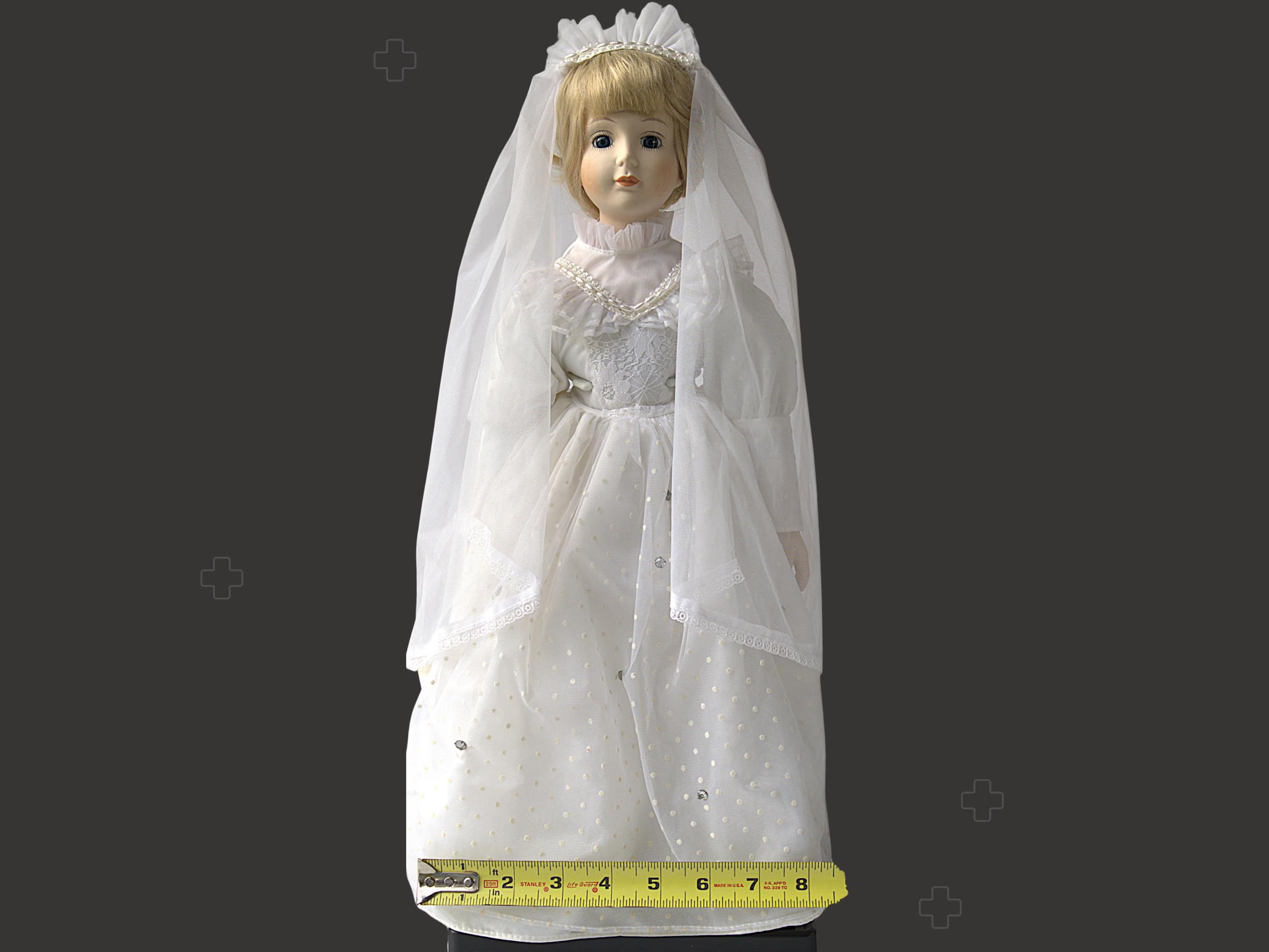 Authentic Vintage Heritage Collectors Bride Doll • Classic Porcelain Display Doll • Antique-Style Victorian Doll Décor •