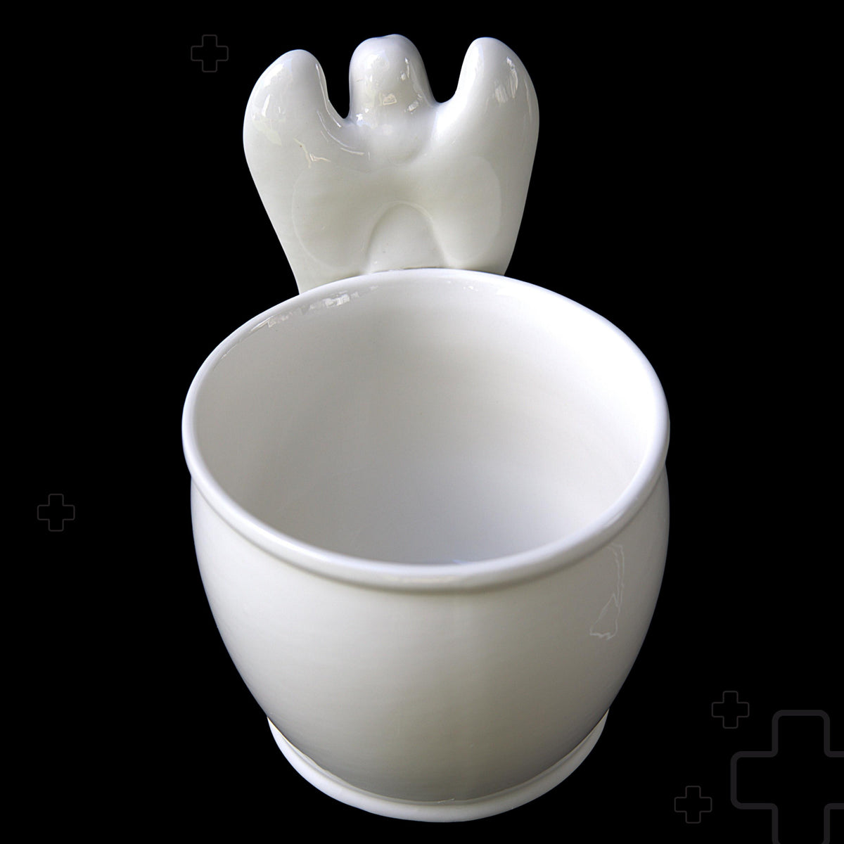 White Porcelain Angel Figurine Planter | Vintage Angel Flower Pot | Ceramic Succulent Planter | Heavenly Home & Memorial Decor
