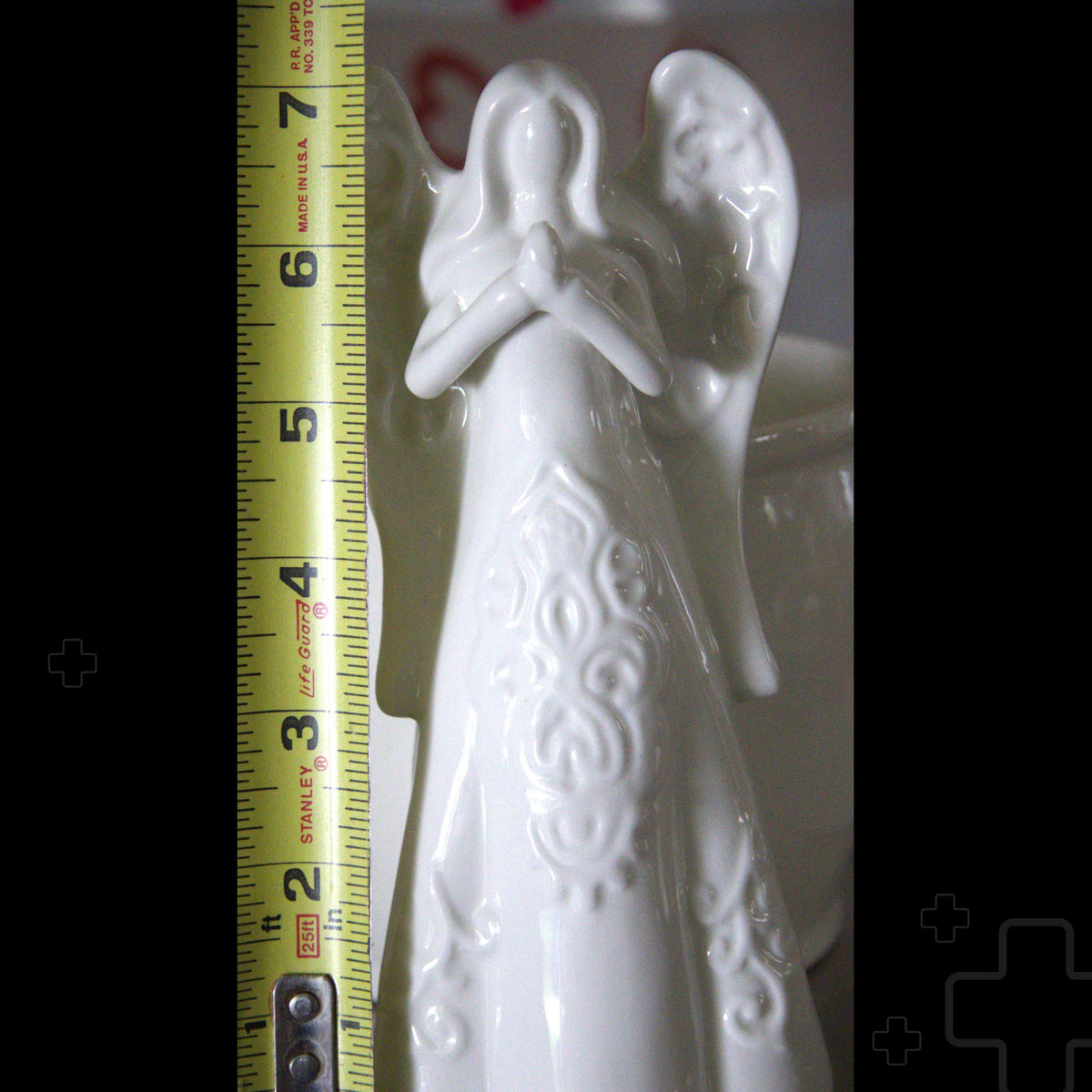 White Porcelain Angel Figurine Planter | Vintage Angel Flower Pot | Ceramic Succulent Planter | Heavenly Home & Memorial Decor