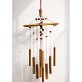 Handcrafted Bamboo Wind Chime | Crisscross Natural Outdoor Decor, Soothing Tones