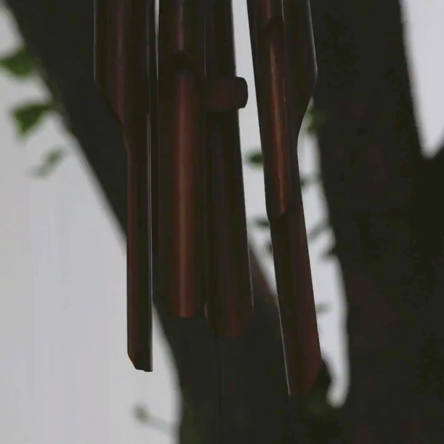 Handcrafted Bamboo Lotus Wind Chime with Tree of Life Accent, Spiritual Garden Decor
