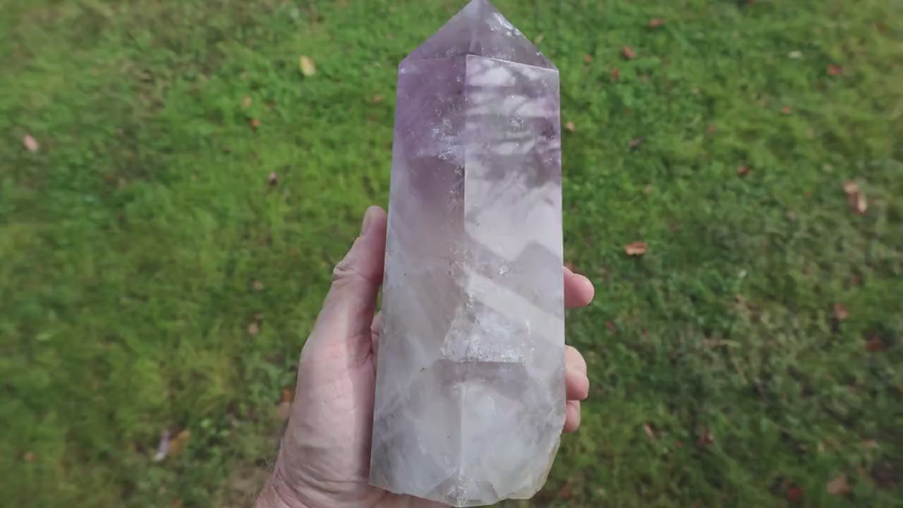 Amethyst Crystal Point for Spiritual Growth, Amethyst Point for Reiki Healing, Amethyst Crystal Point for Home Decor.
