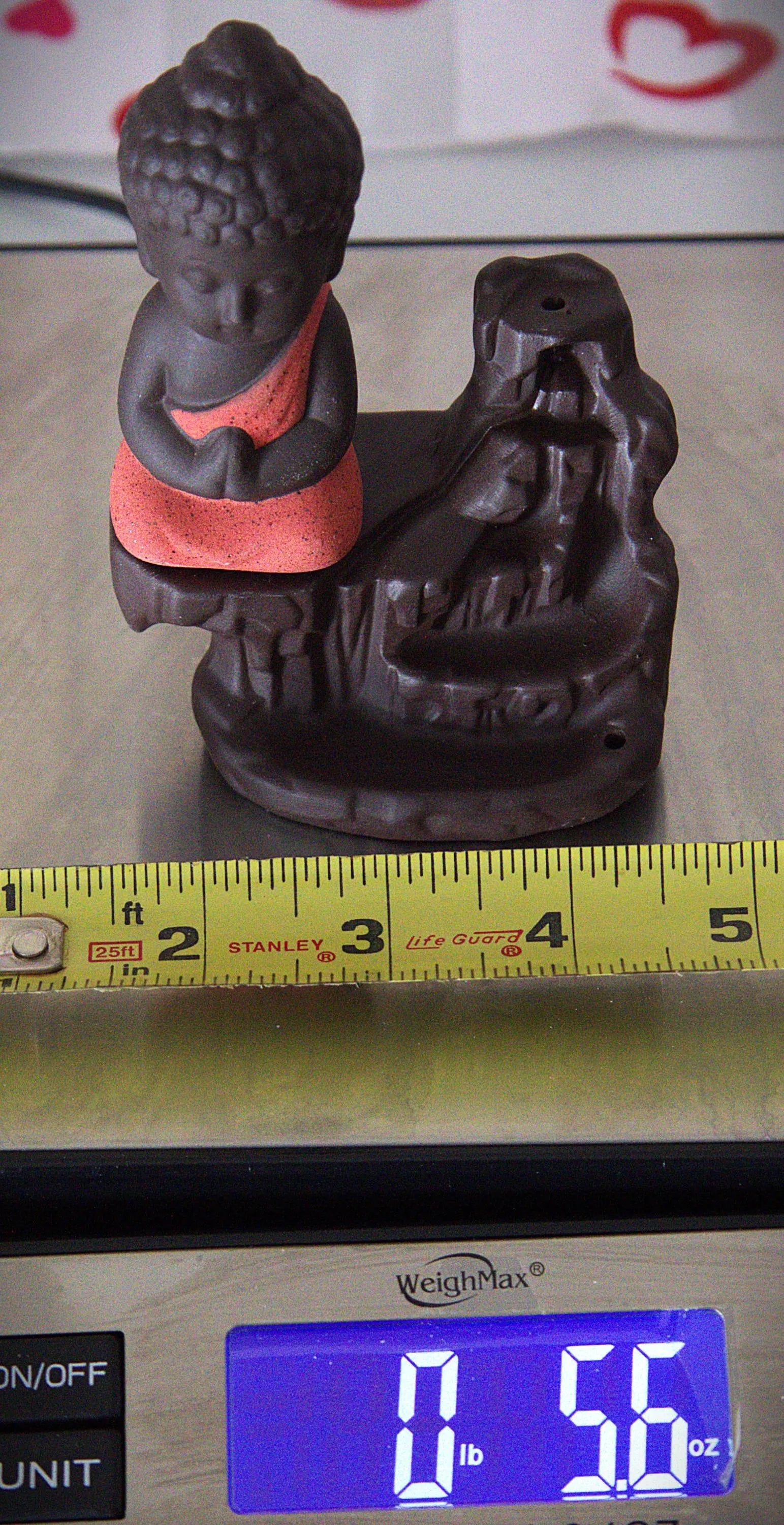 Ceramic Buddha Backflow Incense Burner: Meditation Decor