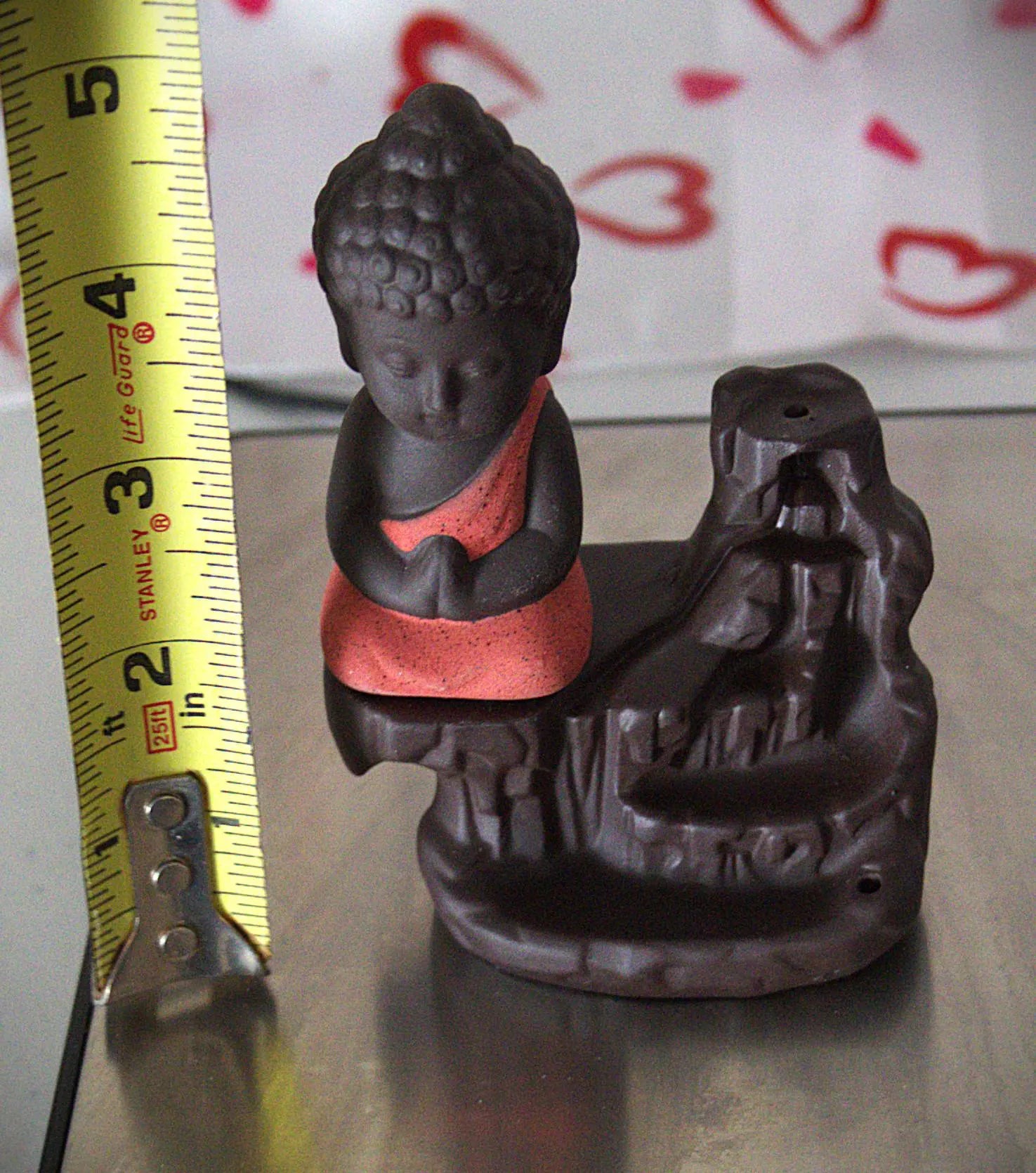 Ceramic Buddha Backflow Incense Burner: Meditation Decor