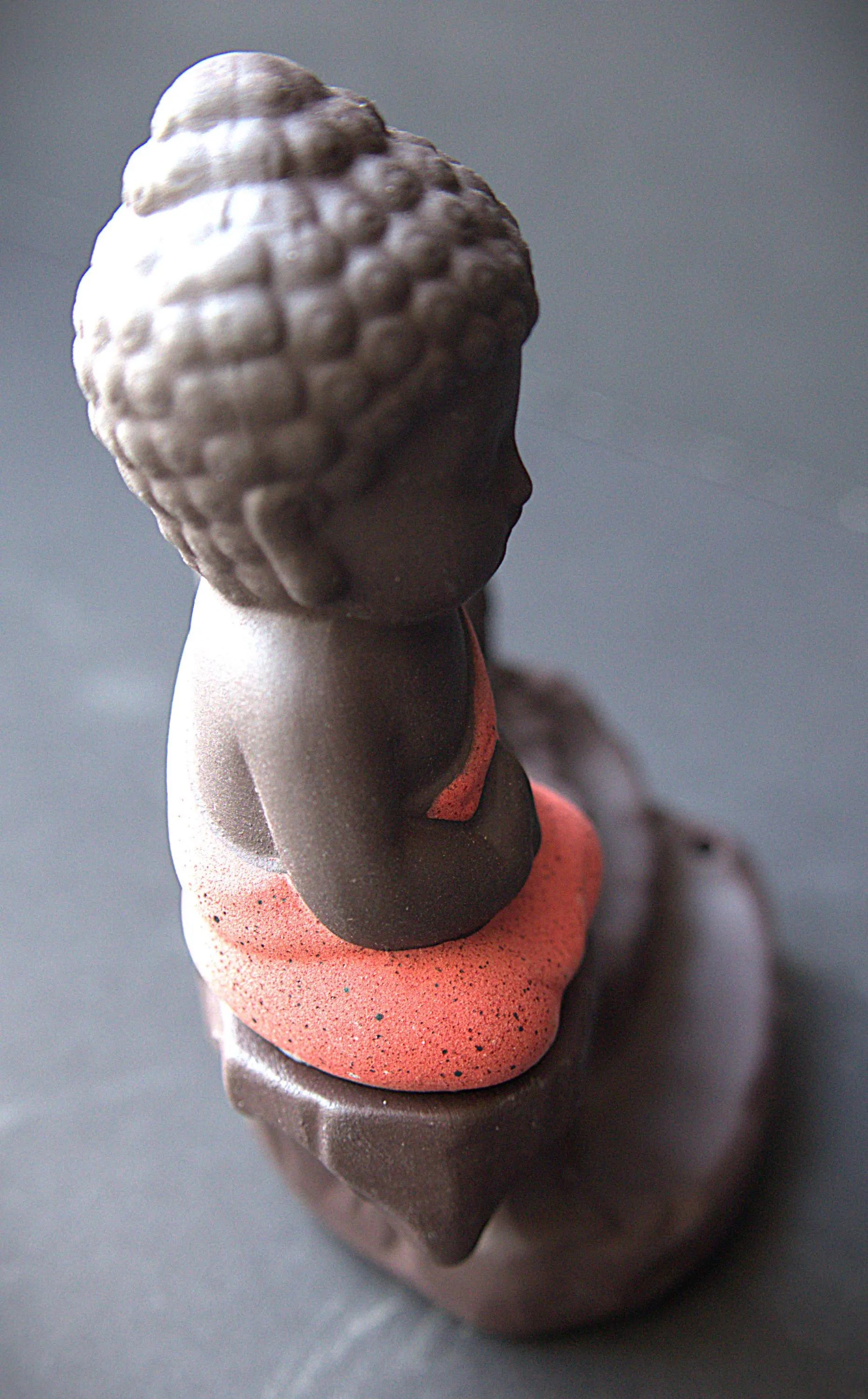Ceramic Buddha Backflow Incense Burner: Meditation Decor