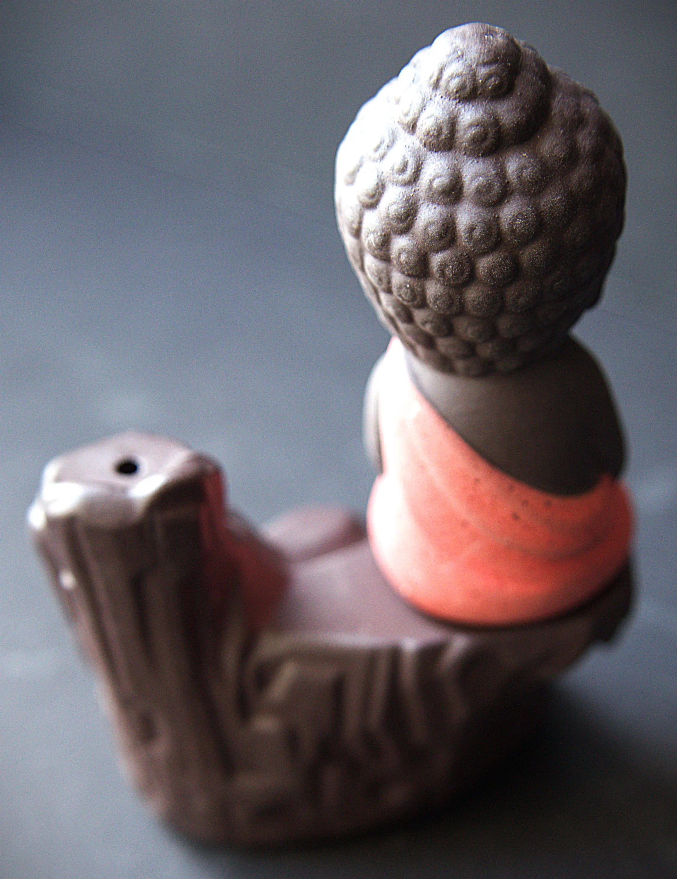Ceramic Buddha Backflow Incense Burner: Meditation Decor