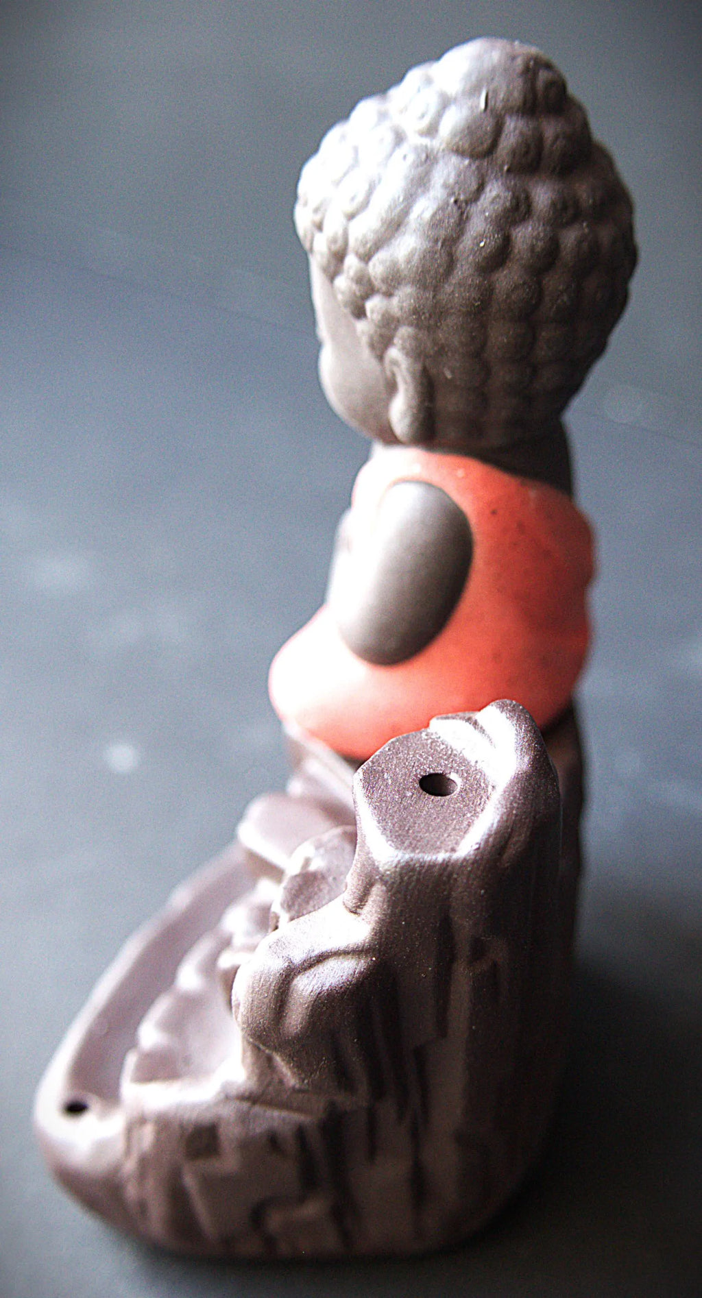 Ceramic Buddha Backflow Incense Burner: Meditation Decor
