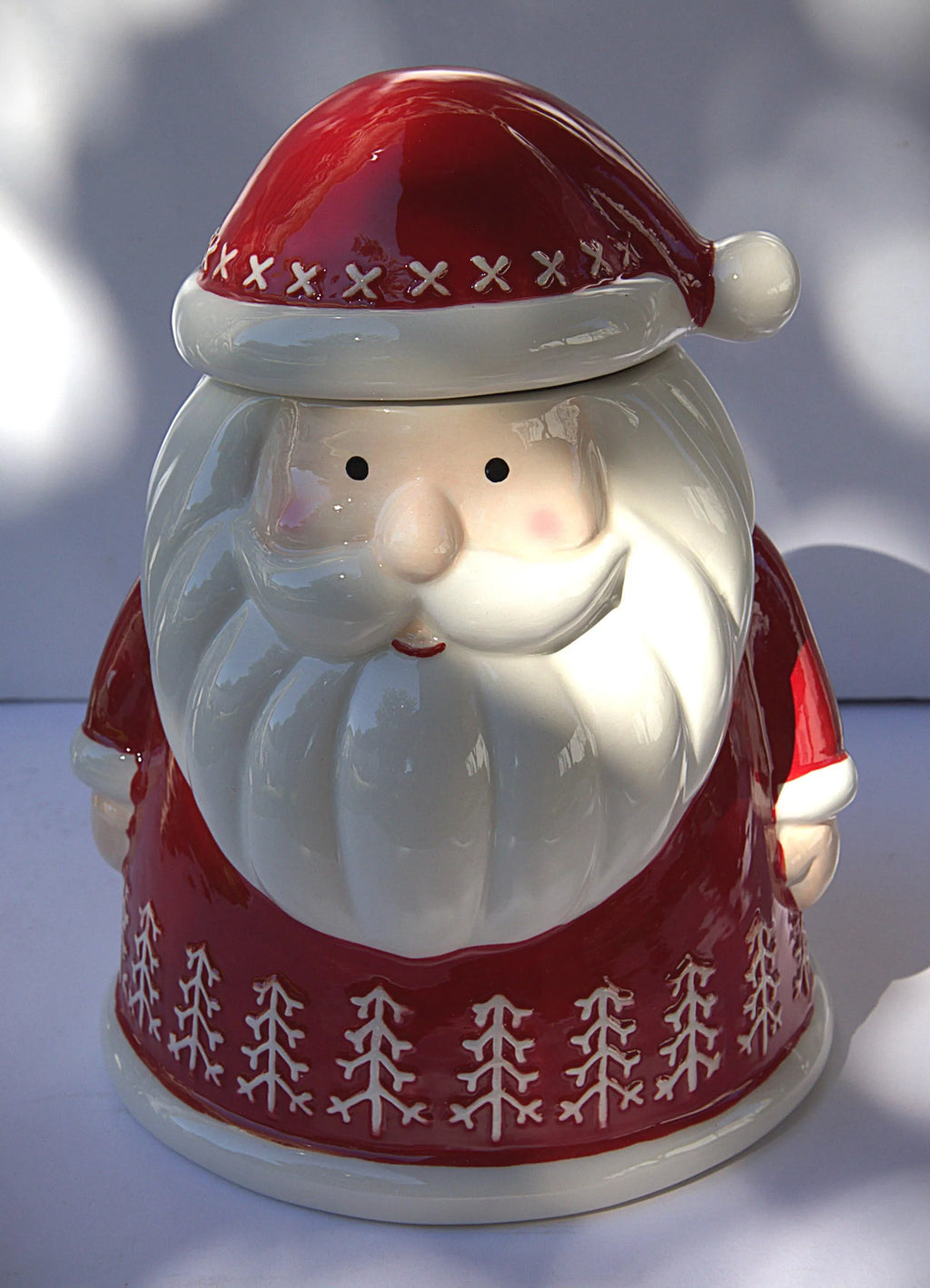 Santa Claus Cookie Jar: Handcrafted Festive Christmas Kitchen Decor