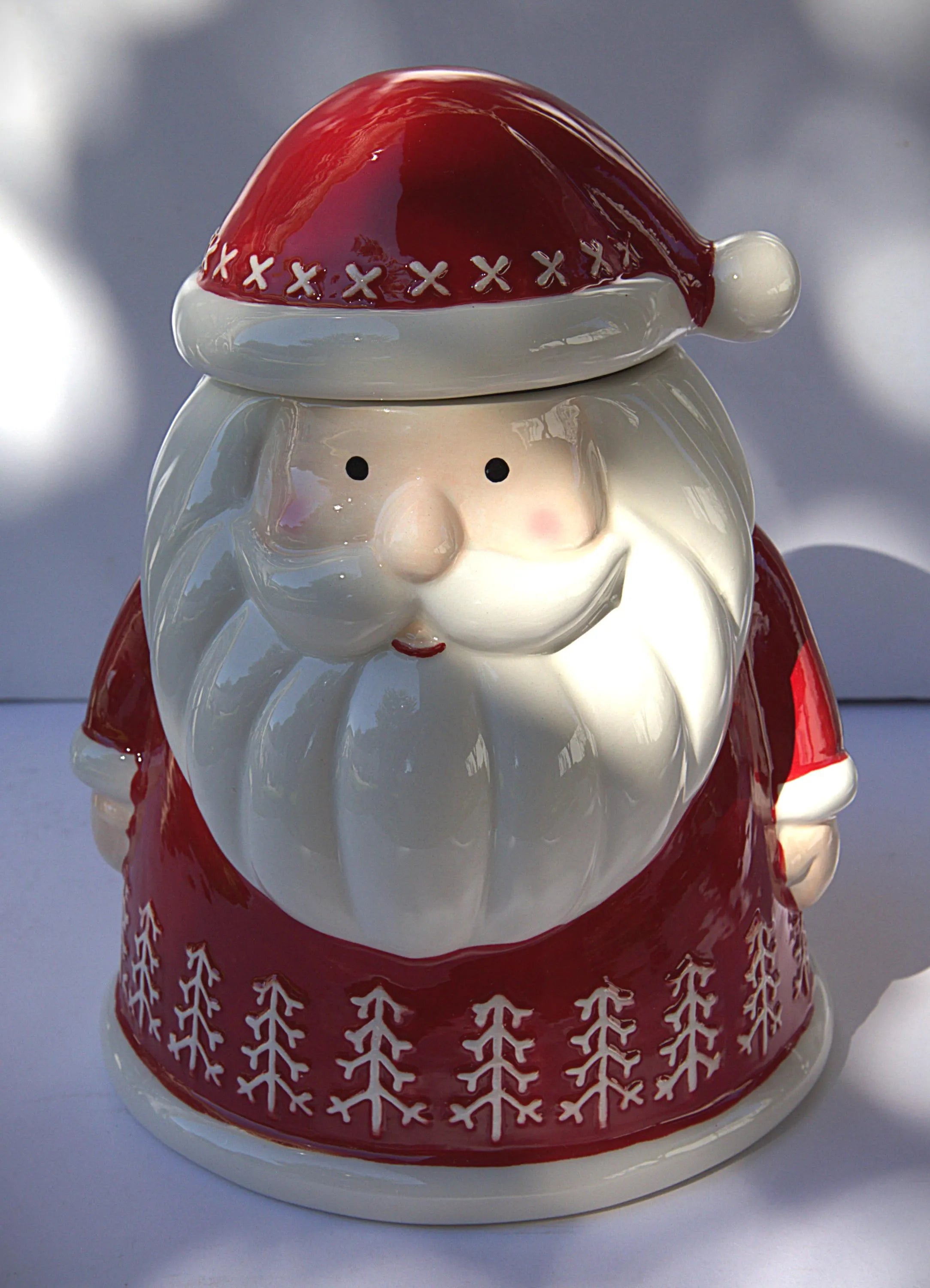 Santa Claus Cookie Jar: Handcrafted Festive Christmas Kitchen Decor