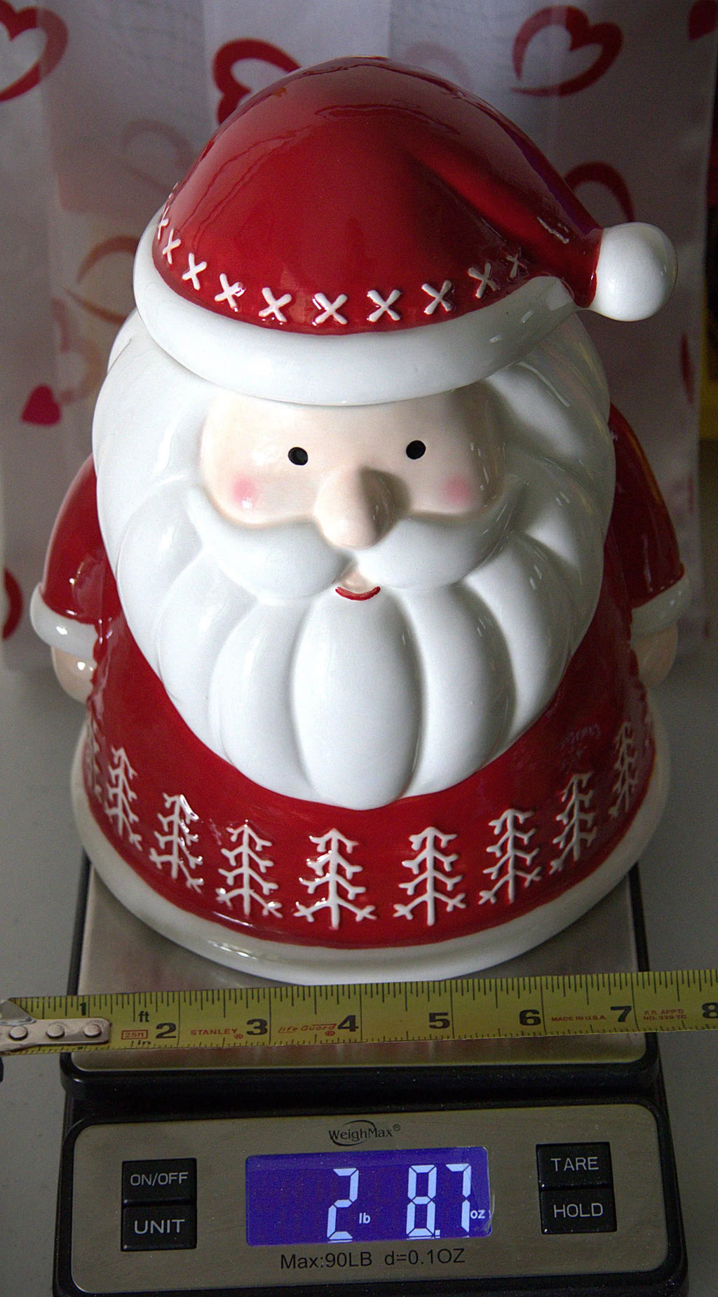 Santa Claus Cookie Jar: Handcrafted Festive Christmas Kitchen Decor