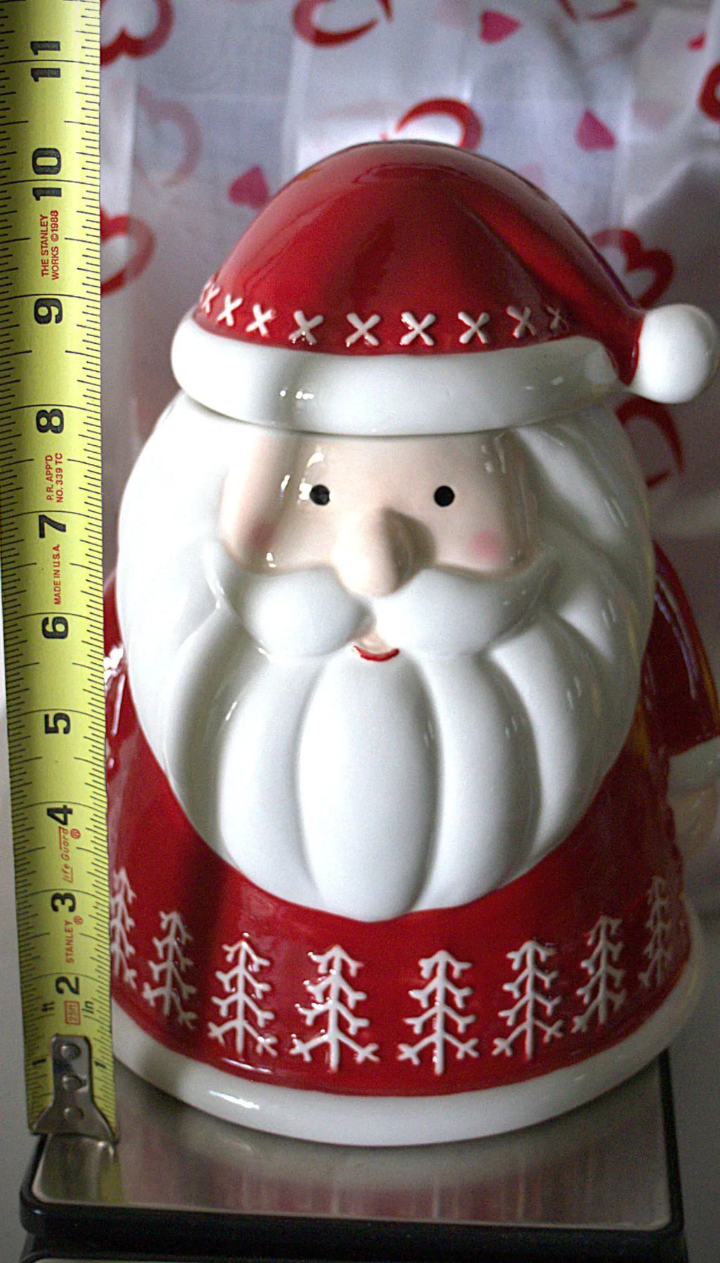 Santa Claus Cookie Jar: Handcrafted Festive Christmas Kitchen Decor