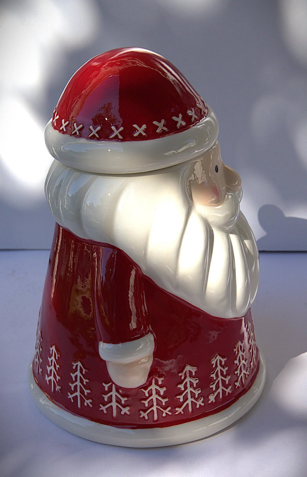Santa Claus Cookie Jar: Handcrafted Festive Christmas Kitchen Decor